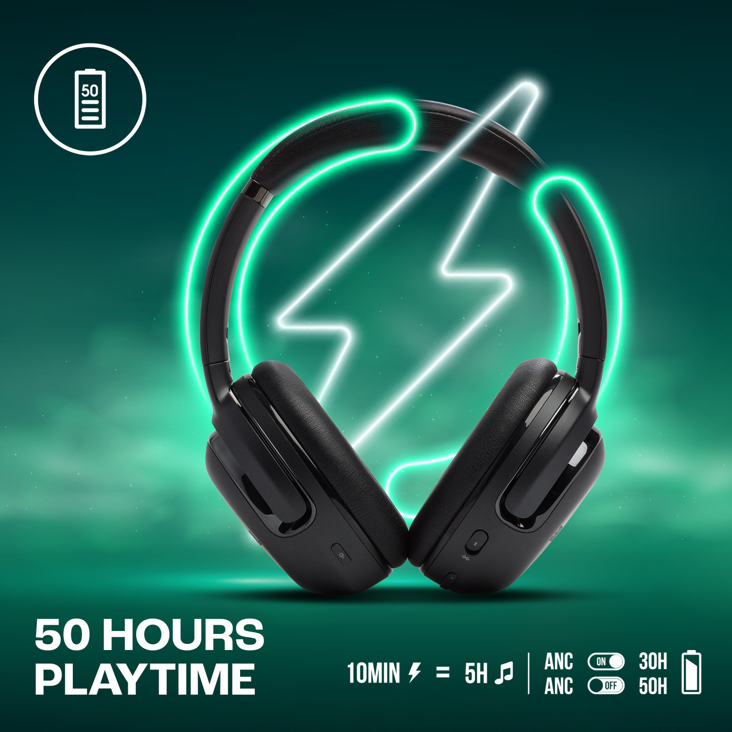 Image of JBL Tour One M2, Adaptive ANC, Smart Ambient, Up to 50Hr, Pro Sound, JBL App, 4-Mic, Bluetooth Gaming