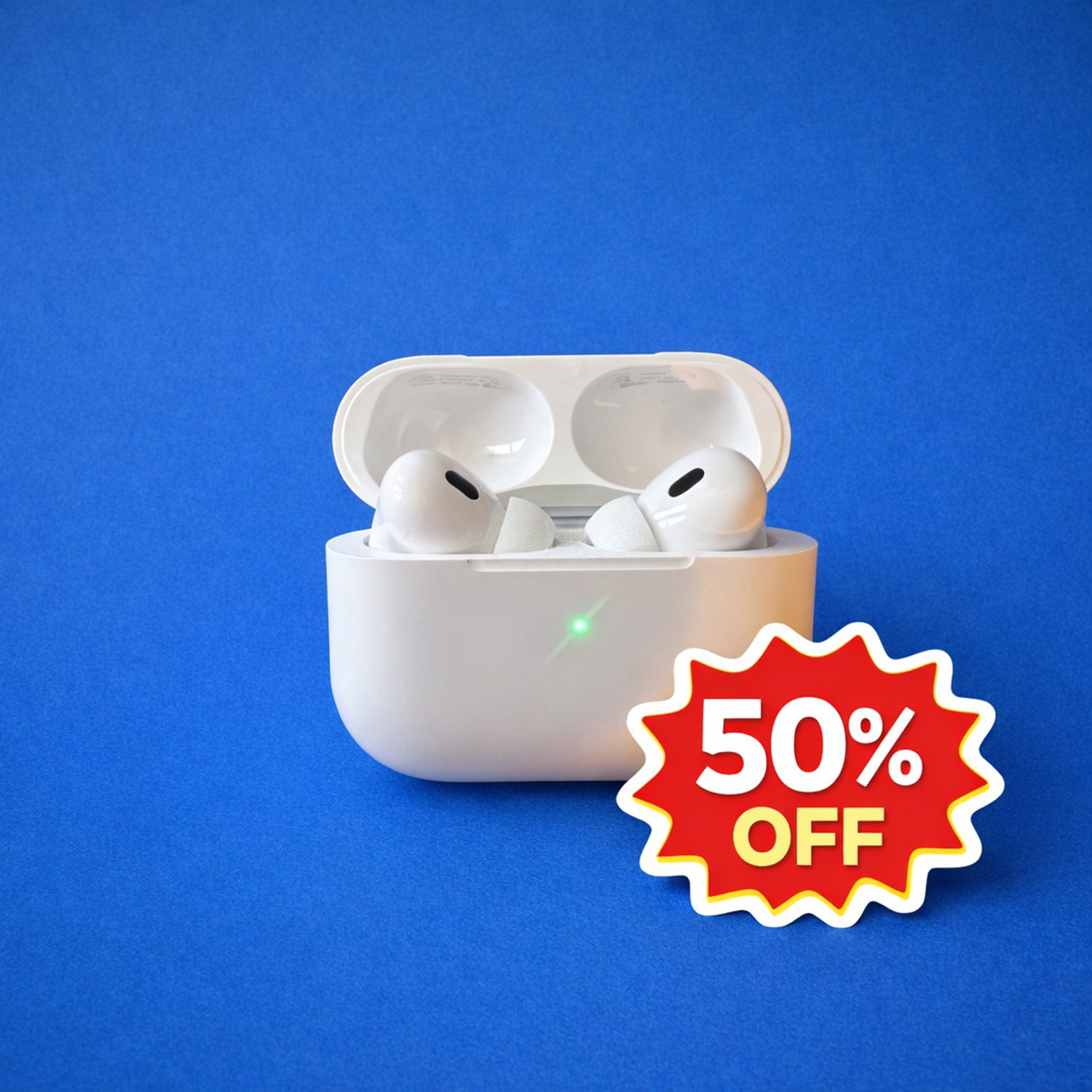Image of deagon display earbuds Bluetooth Headset (White, True Wireless)