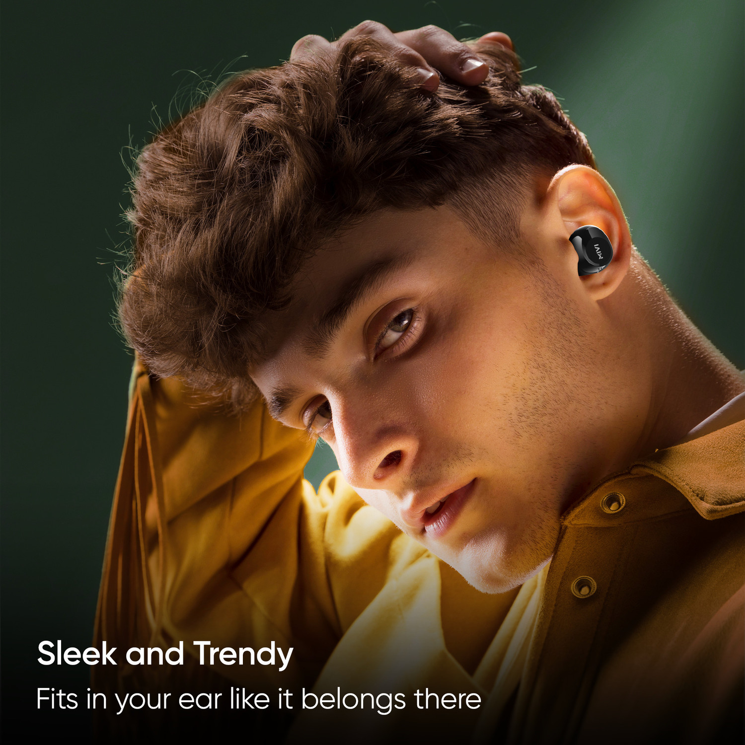 Image of Mivi DuoPods K1 compact earbuds,AI-ENC,TWS with 42H Playtime,Deep Bass,Made in India Bluetooth