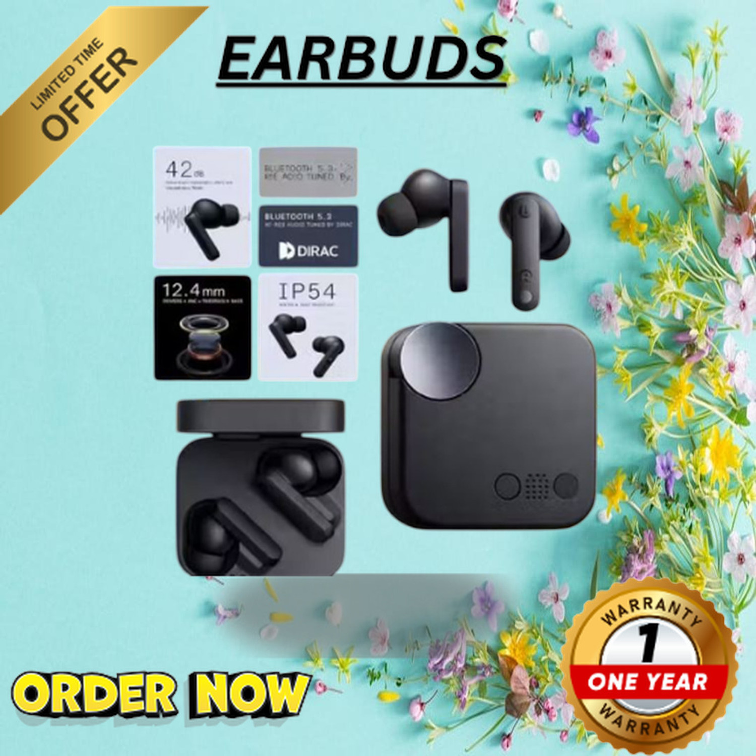 Image of FAZYR Airfgone 1Pr Bluetooth Headset (Ash Black, True Wireless)
