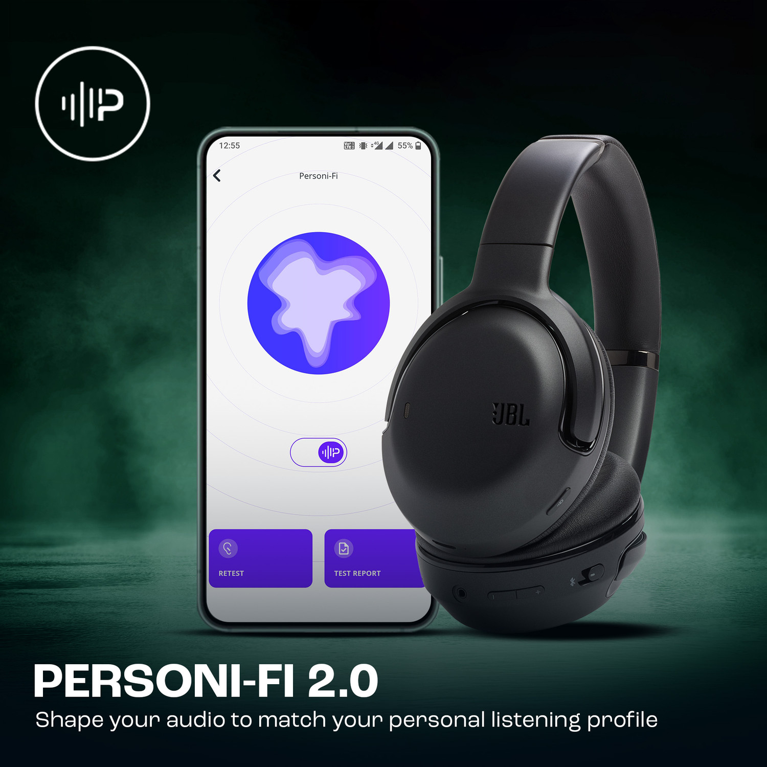 Image of JBL Tour One M2, Adaptive ANC, Smart Ambient, Up to 50Hr, Pro Sound, JBL App, 4-Mic, Bluetooth Gaming