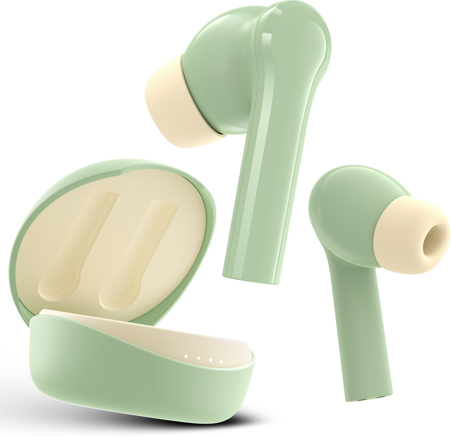 Mivi DuoPods D4 TWS,Rich Bass,50H Playtime,AI ENC,Low Latency,13mm,5.3 BT Bluetooth Headset