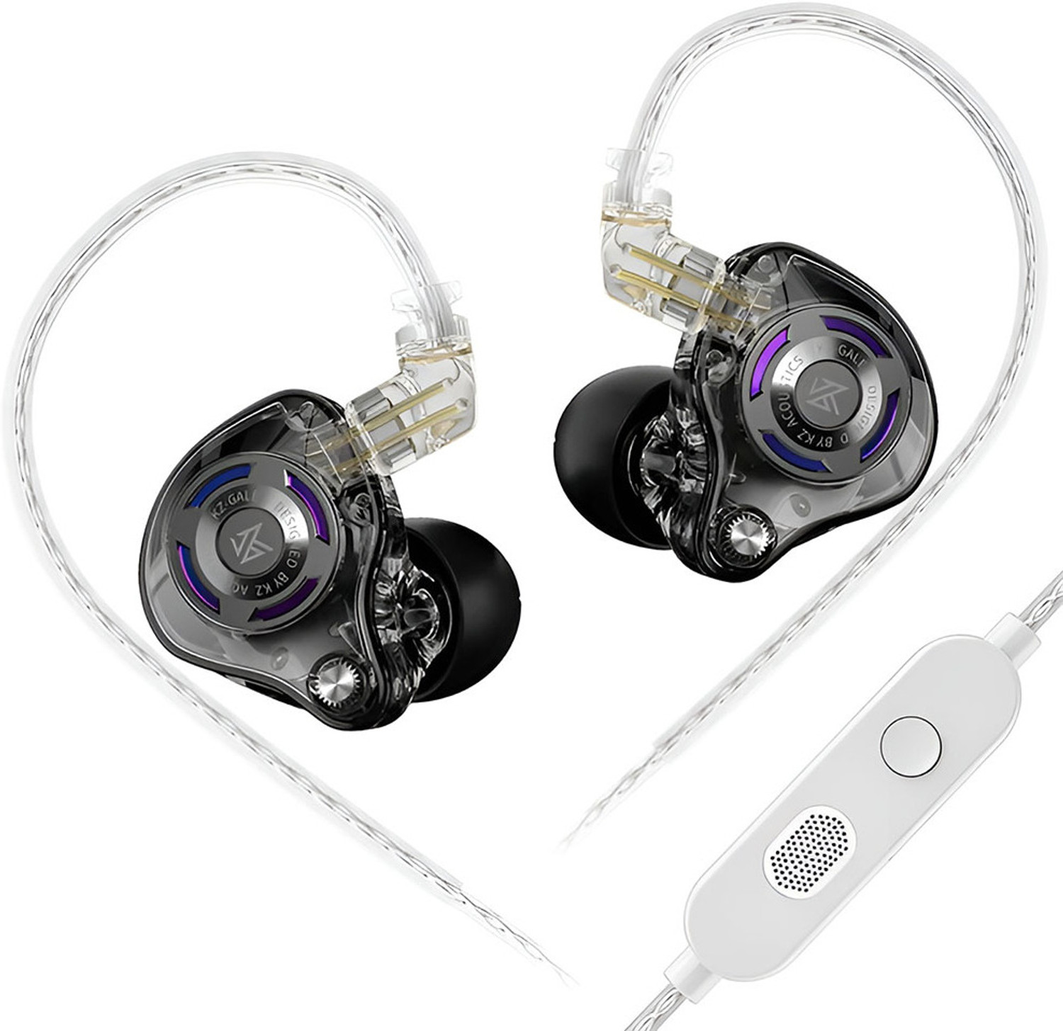 Image of KZ Gale Gaming IEM Earphones Wired, Super Linear Dynamic Driver, Noise Isolation Wired Gaming Headset (Black, In the Ear)