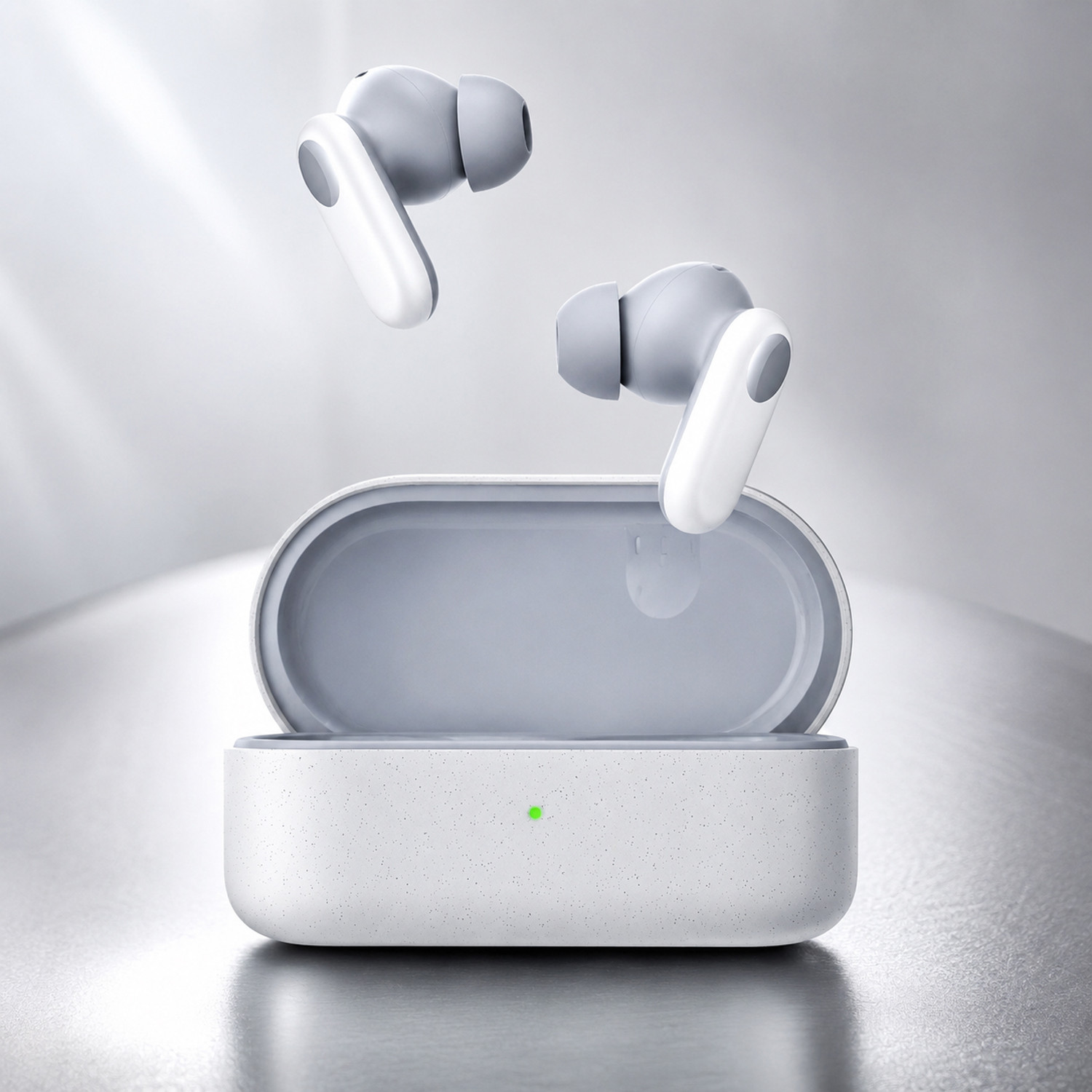 Image of Lynacz Original For Buds 2R -Black TWS Earbuds with Long Battery, HD Calling Bluetooth Headset (Powerful Bass, Fast Pairing, IP55 Sweat Resistant - (), In the Ear)