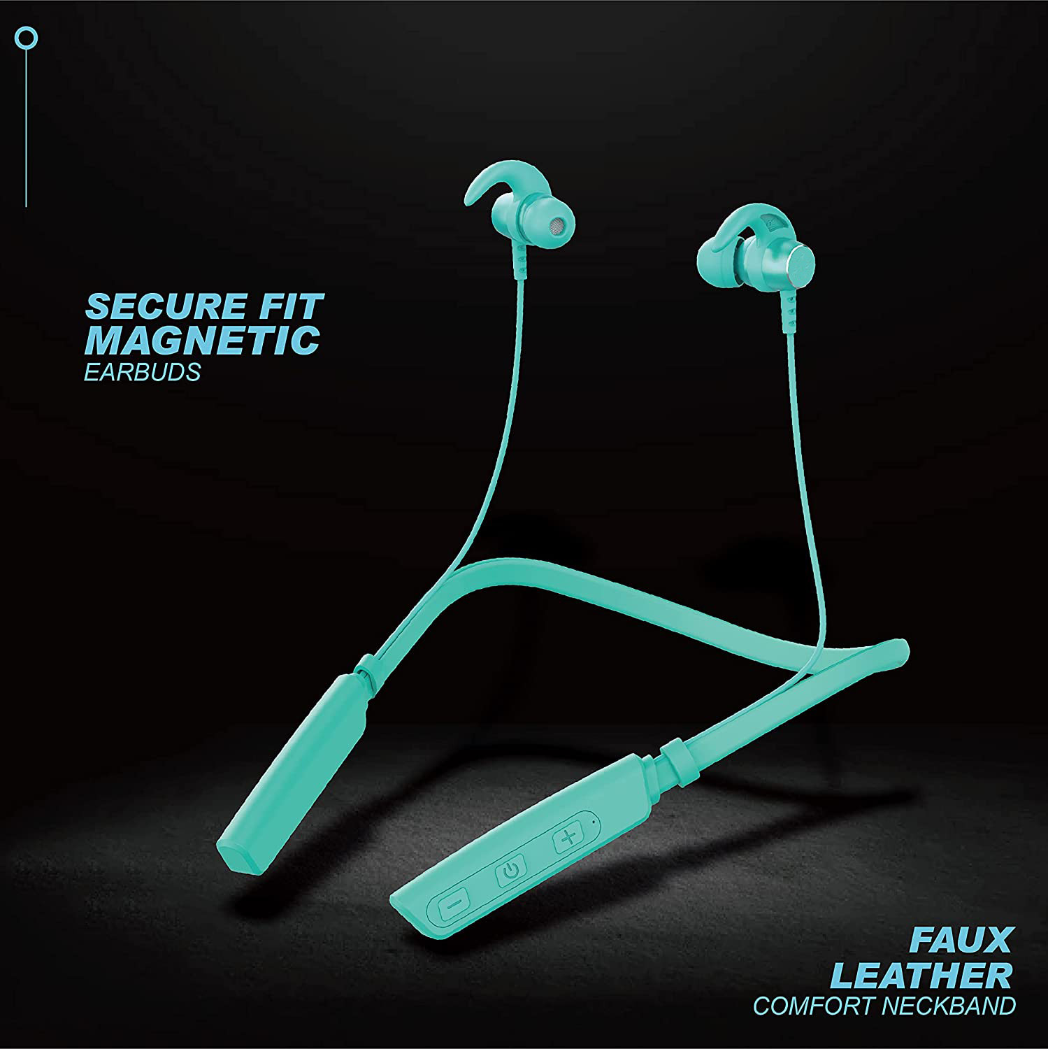 Image of IZWI Sports Fit Bluetooth Earphones with 35Hrs Battery, Fast Charging, Bluetooth V5.0 Bluetooth Headset (GREEN 35HOUR BATTERY BACKUP, In the Ear)