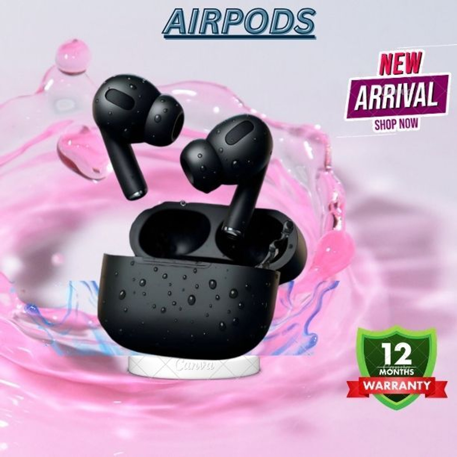 Image of Vaku Luxos BOOMX TWS Bluetooth V5.4 Earbuds 60H Playtime Deep Bass Touch Controls Bluetooth Headset (Black, True Wireless)