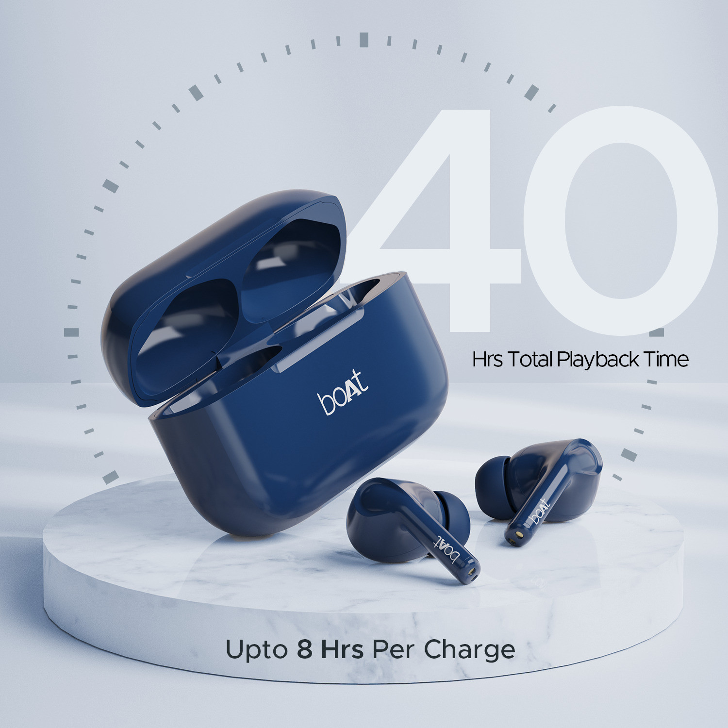 Image of boAt Airdopes 161 /163,ASAP Charge,40 H Battery, Stream Ad Free Music via App Support Bluetooth