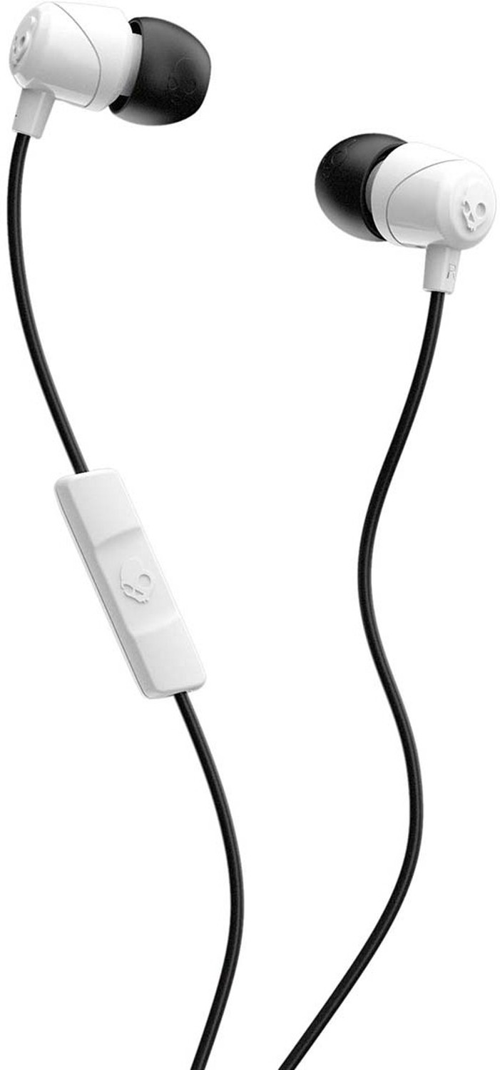 Skullcandy Jib Headset with mic  (White, In the Ear)