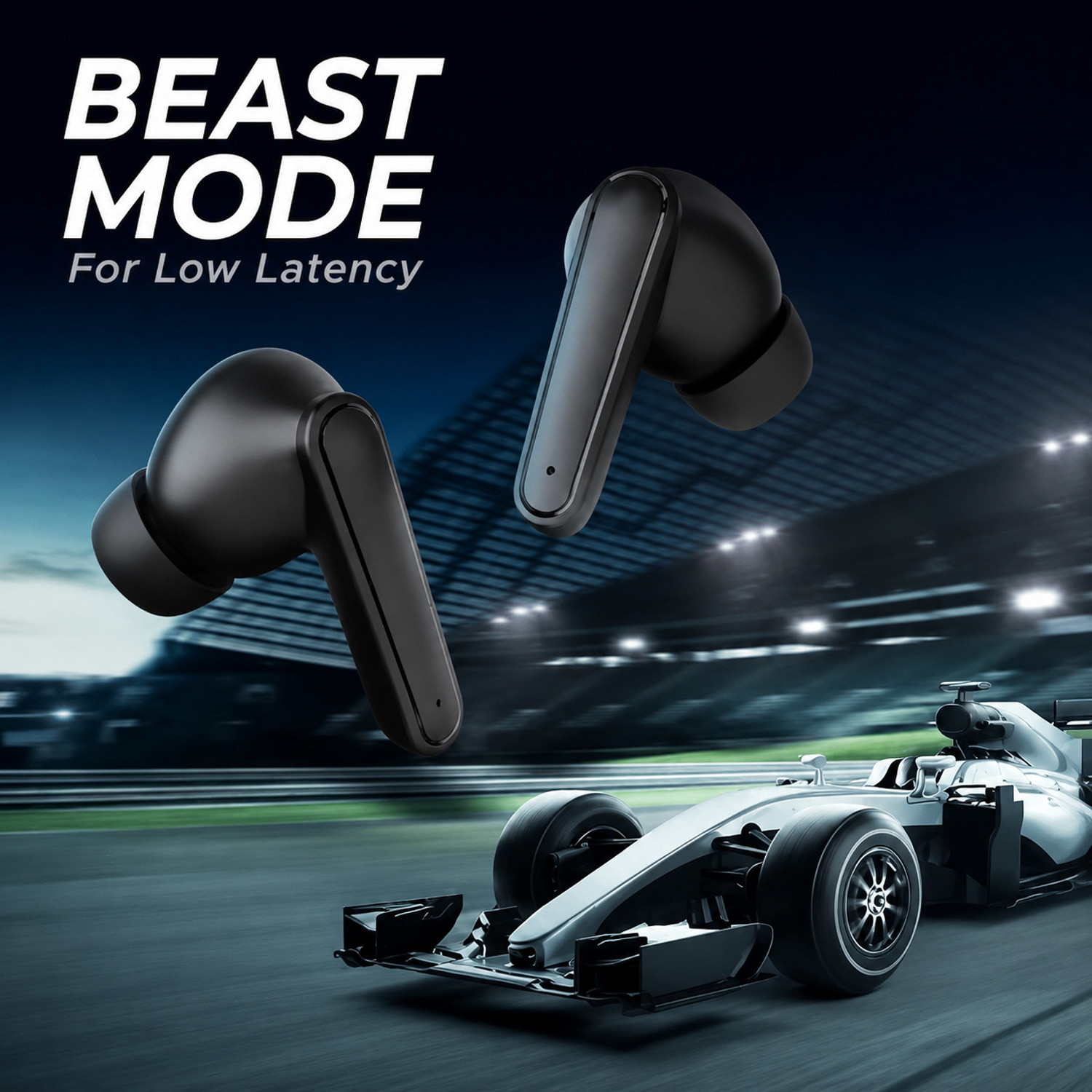 Image of SOUNDBUZZ AIRPODSS 4 gen ANC (white colour) Bluetooth Headset (White, True Wireless)