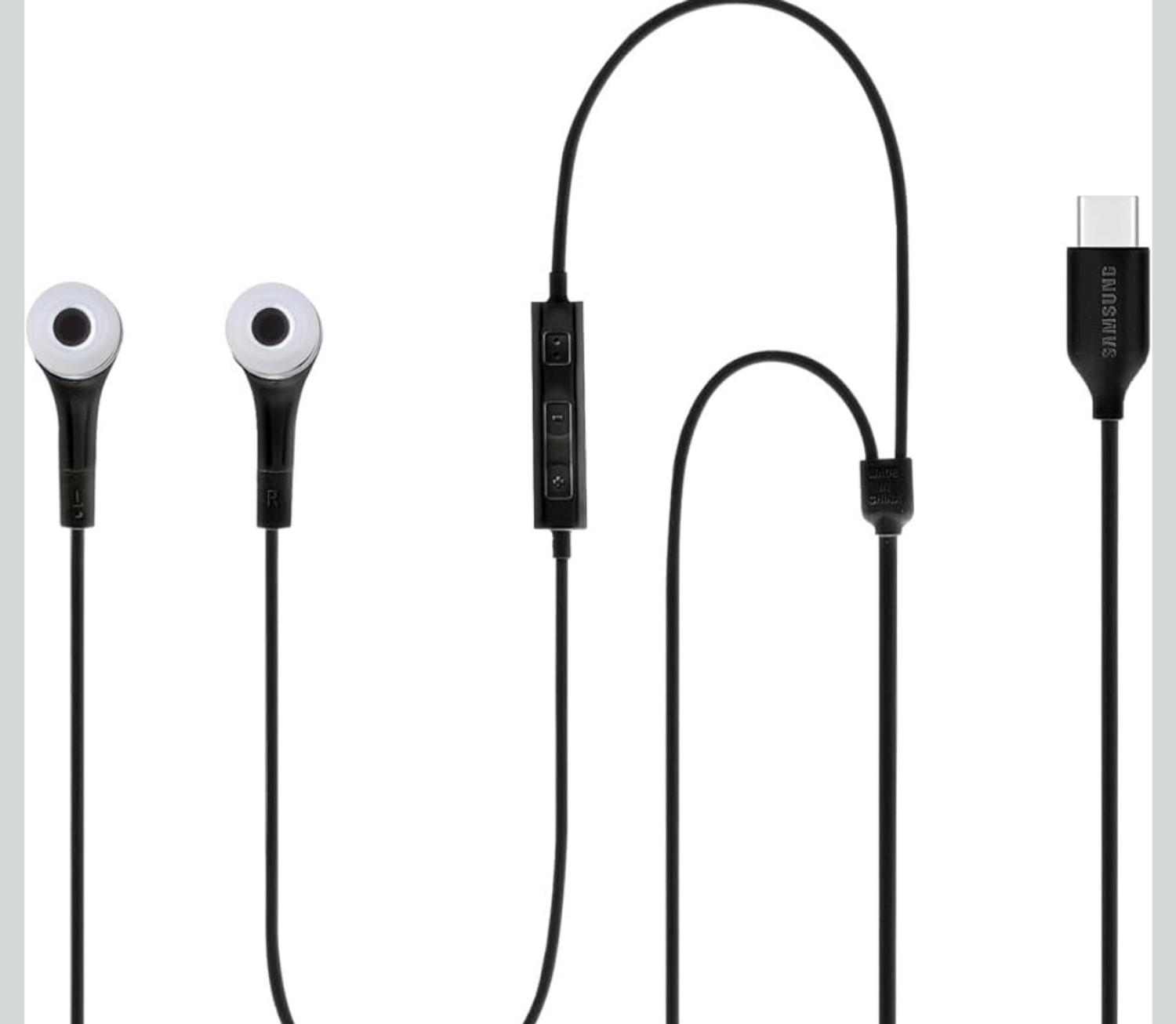 Image of THE BLACK TECH TYPE C WHITE BEST PERFORMANCE TYPE C EARPHONES Wired Headset (White, In the Ear)