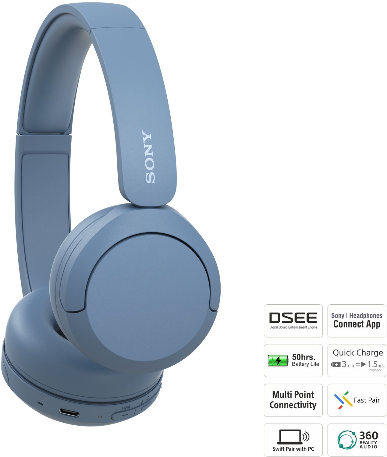 Image of SONY WH-CH520 /LZ IN Bluetooth