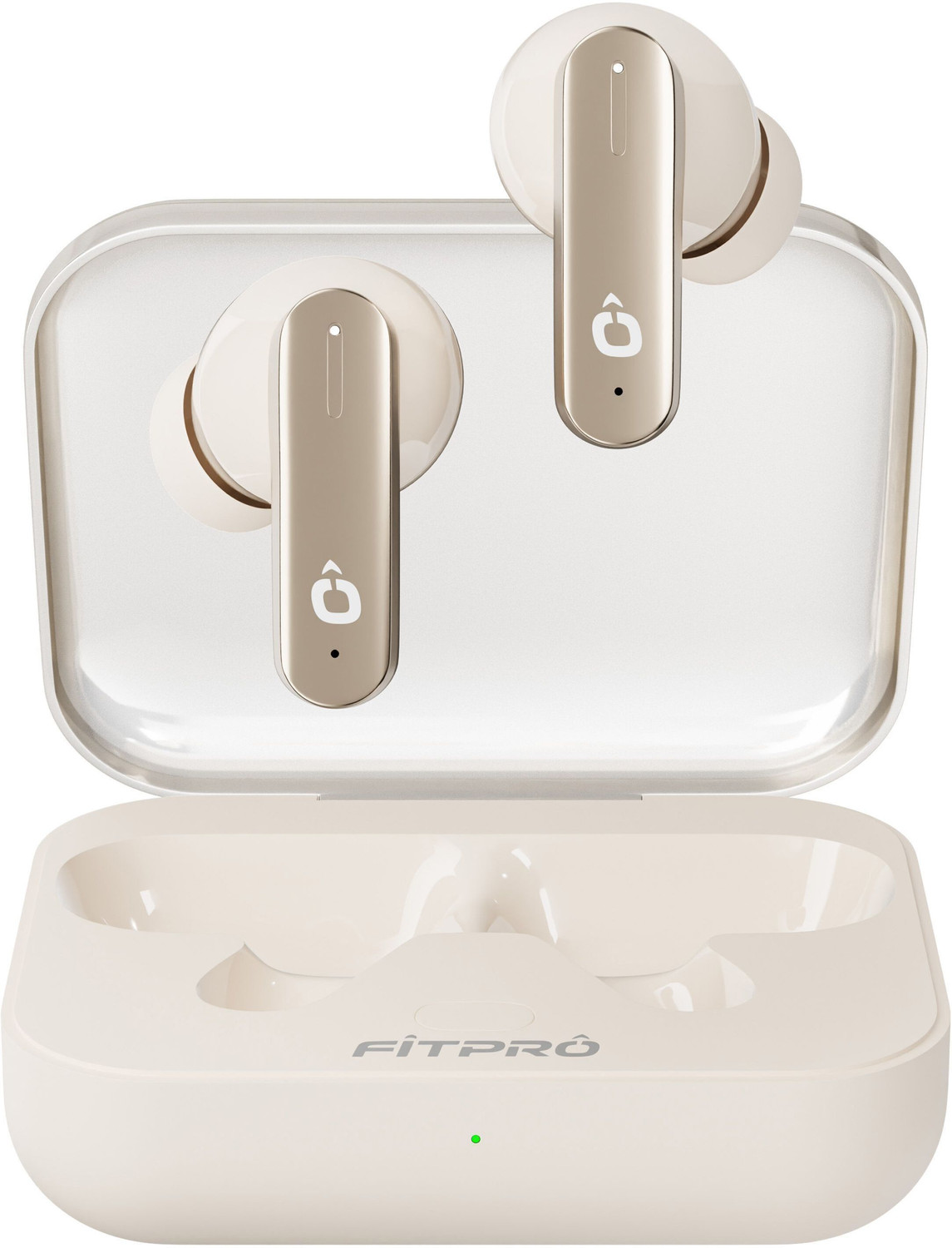 Image of Fitpro X ATOM Premium TWS Earbuds - HD Audio & Portable Charging Case Bluetooth Headset (Red, True Wireless)