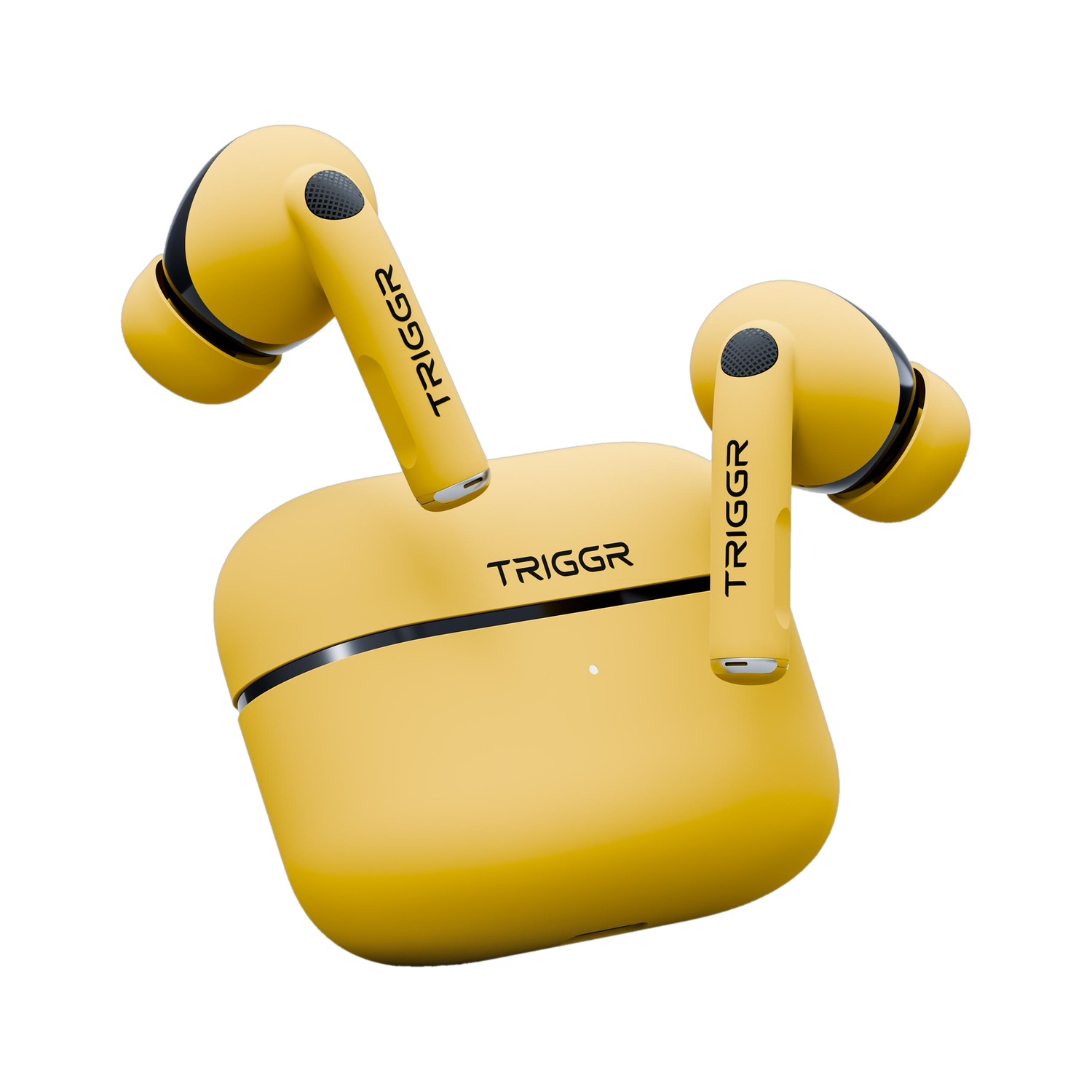TRIGGR Ultrabuds N4 with Premium Finish, Rubber Grip Design, 40H Battery, 13 mm Drivers Bluetooth