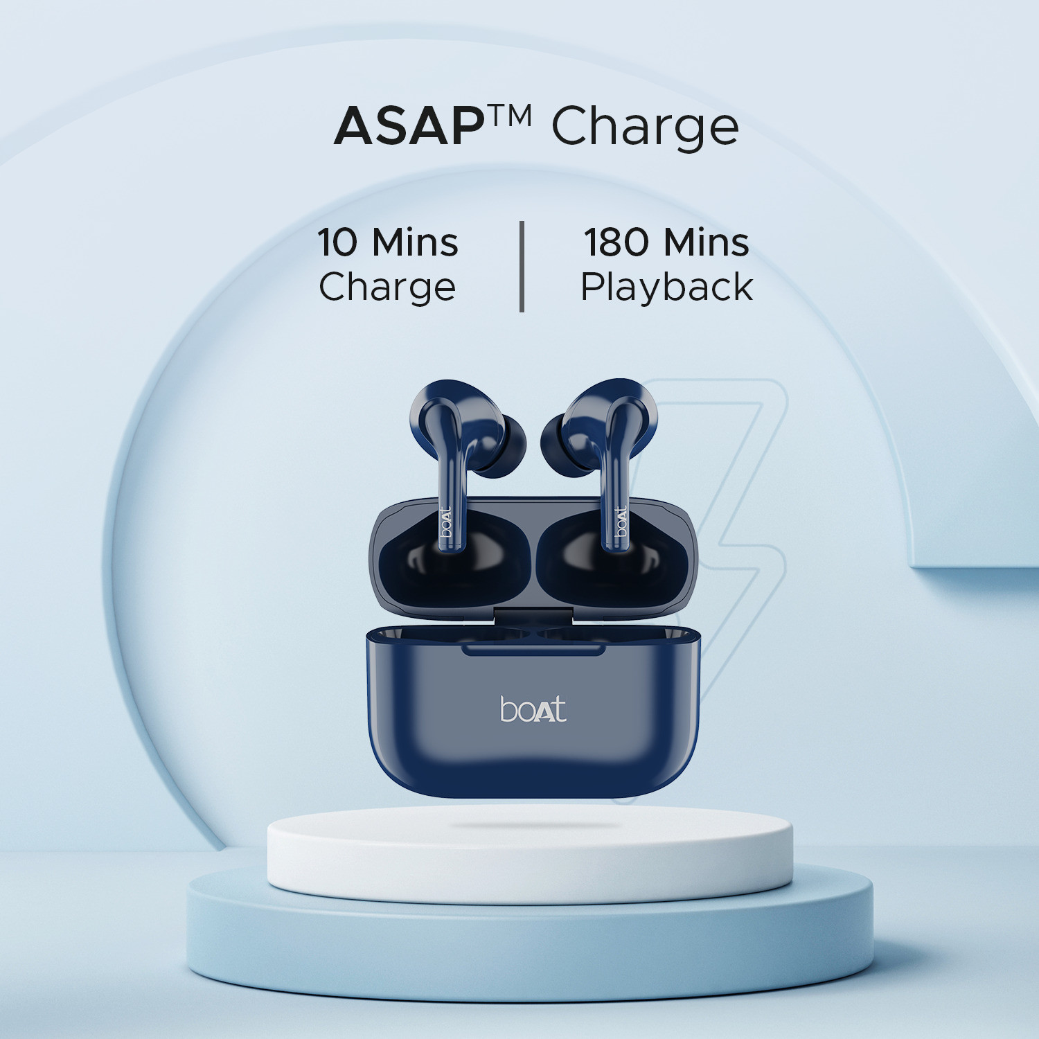 Image of boAt Airdopes 161 /163,ASAP Charge,40 H Battery, Stream Ad Free Music via App Support Bluetooth