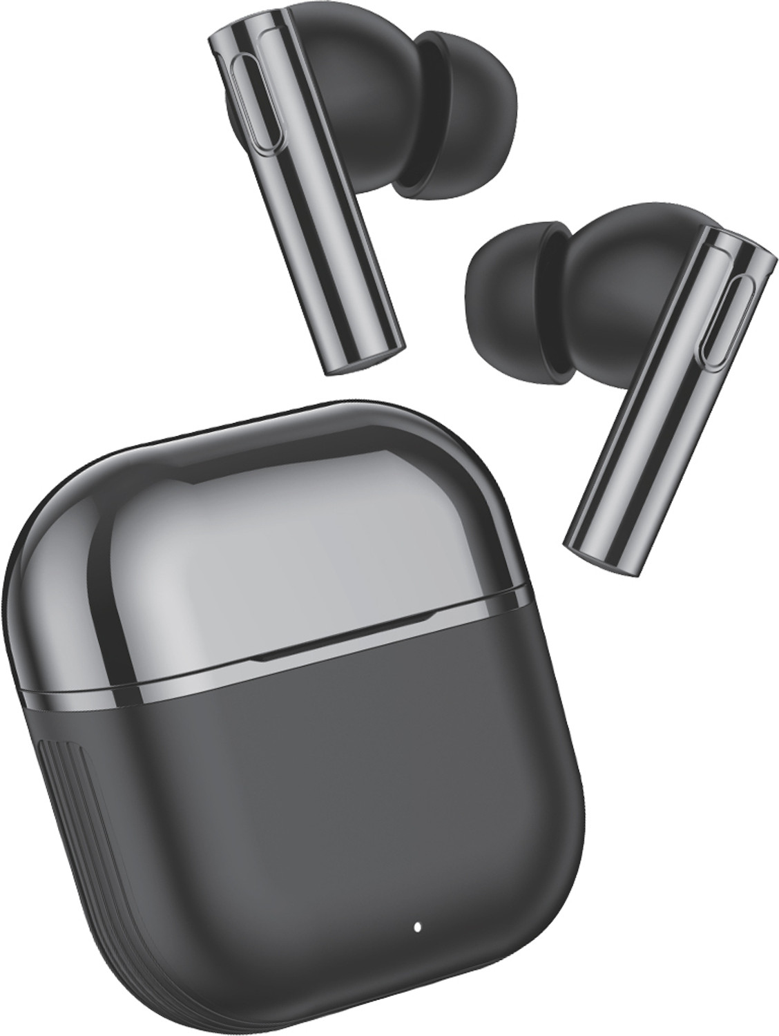 Image of GHEREL Original Deep Bass Comfort Wireless Earbuds, Compatible For Realme Buds air 6 Bluetooth Headset (Earphone Noise Cancellation Playback, (Black), True Wireless)