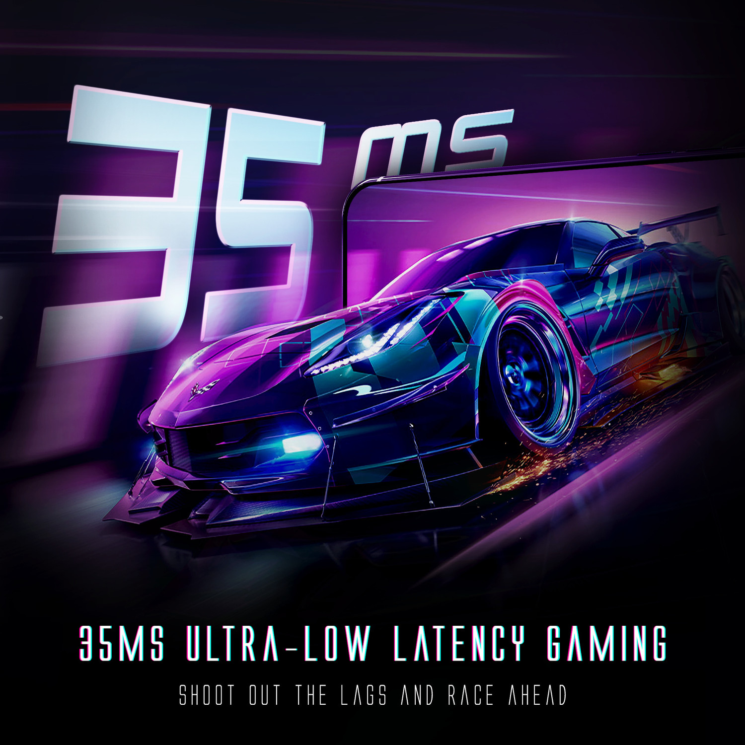 Image of Mivi Commando X9 Earbuds, Dual RGB Lights, 35ms Low Latency Gaming, ENC, 72H Playtime Bluetooth