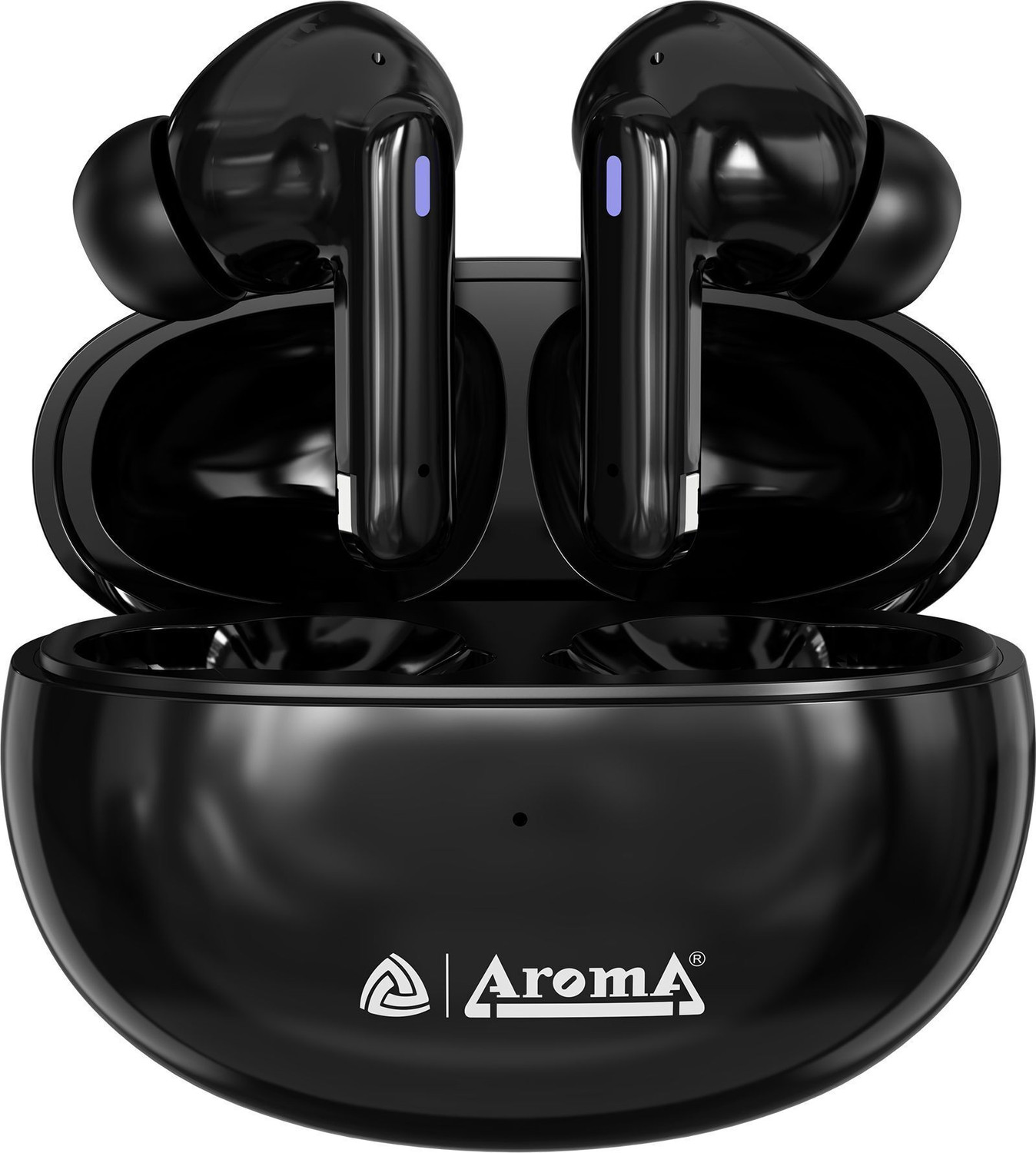 Image of Aroma NB121 Pods Upto 40 Hours Playtime* Type C Fast Charging Dual Pairing Earbuds Bluetooth Headset (Space Black, True Wireless)