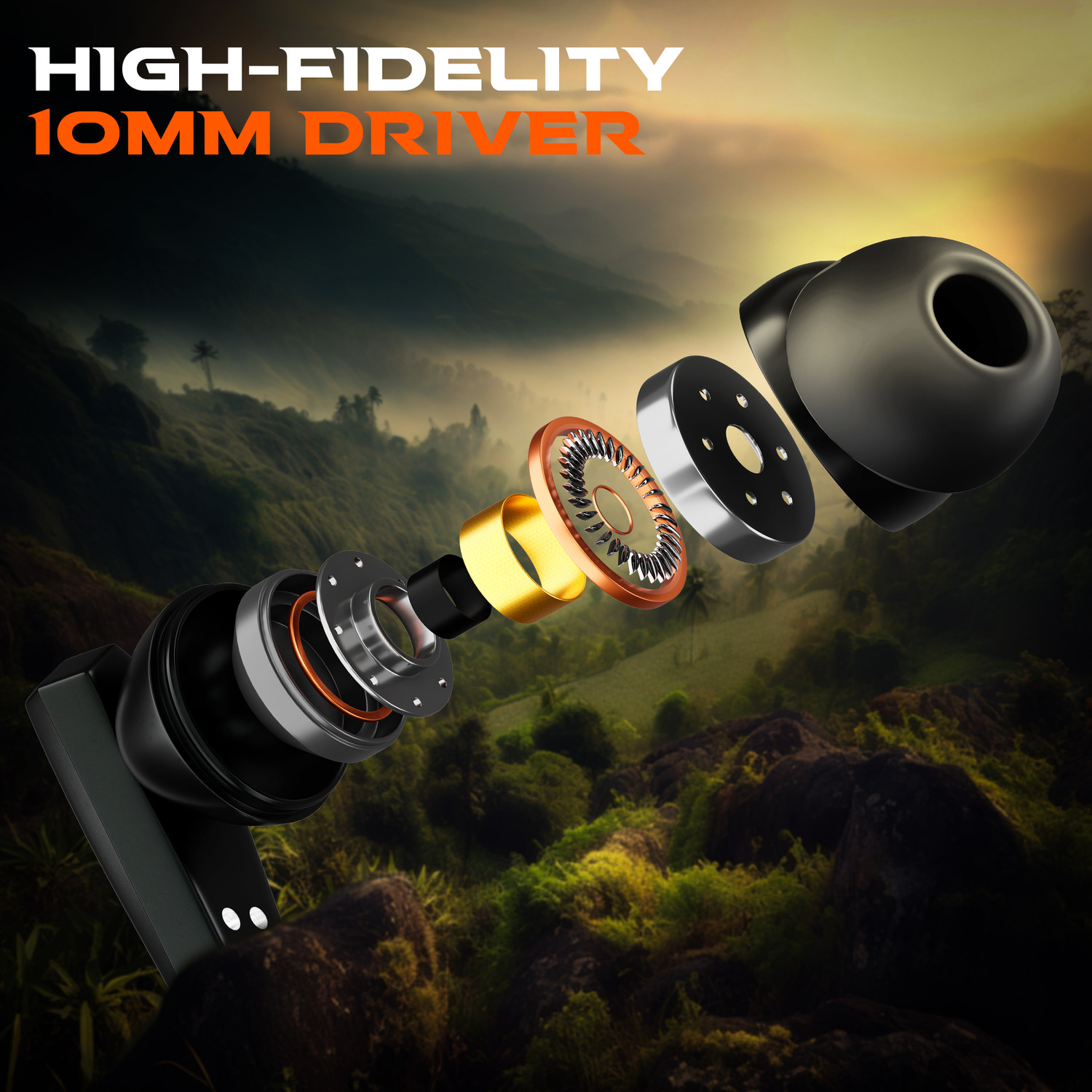 Image of TRIGGR Kraken X1 with Battery Display, 40ms Latency, Quad Mic ENC, 40 Hr, v5.3 Bluetooth