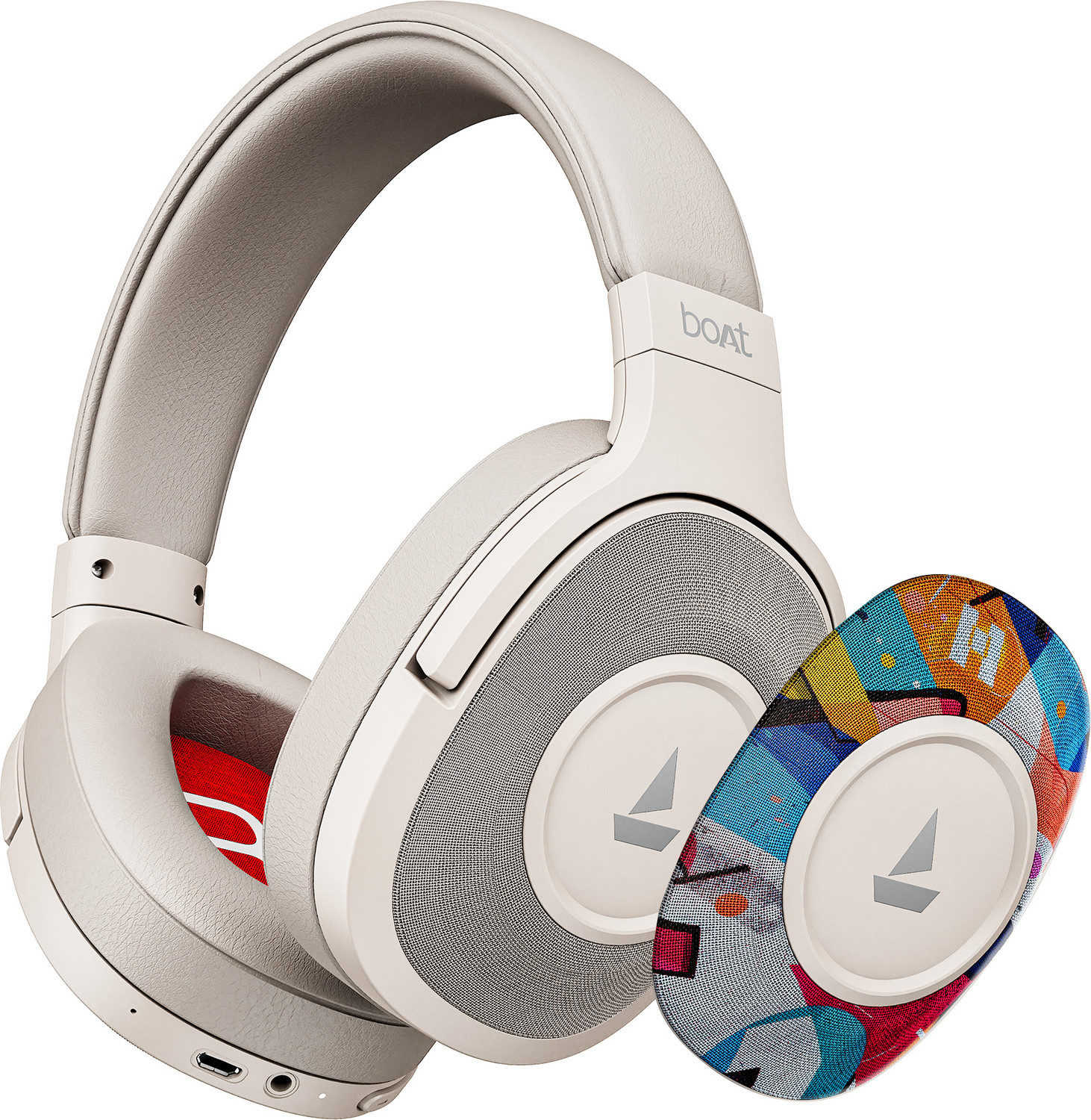 boAt Rockerz Plus 550, Customizable Earcups, 100H Battery, Dual Pair, 