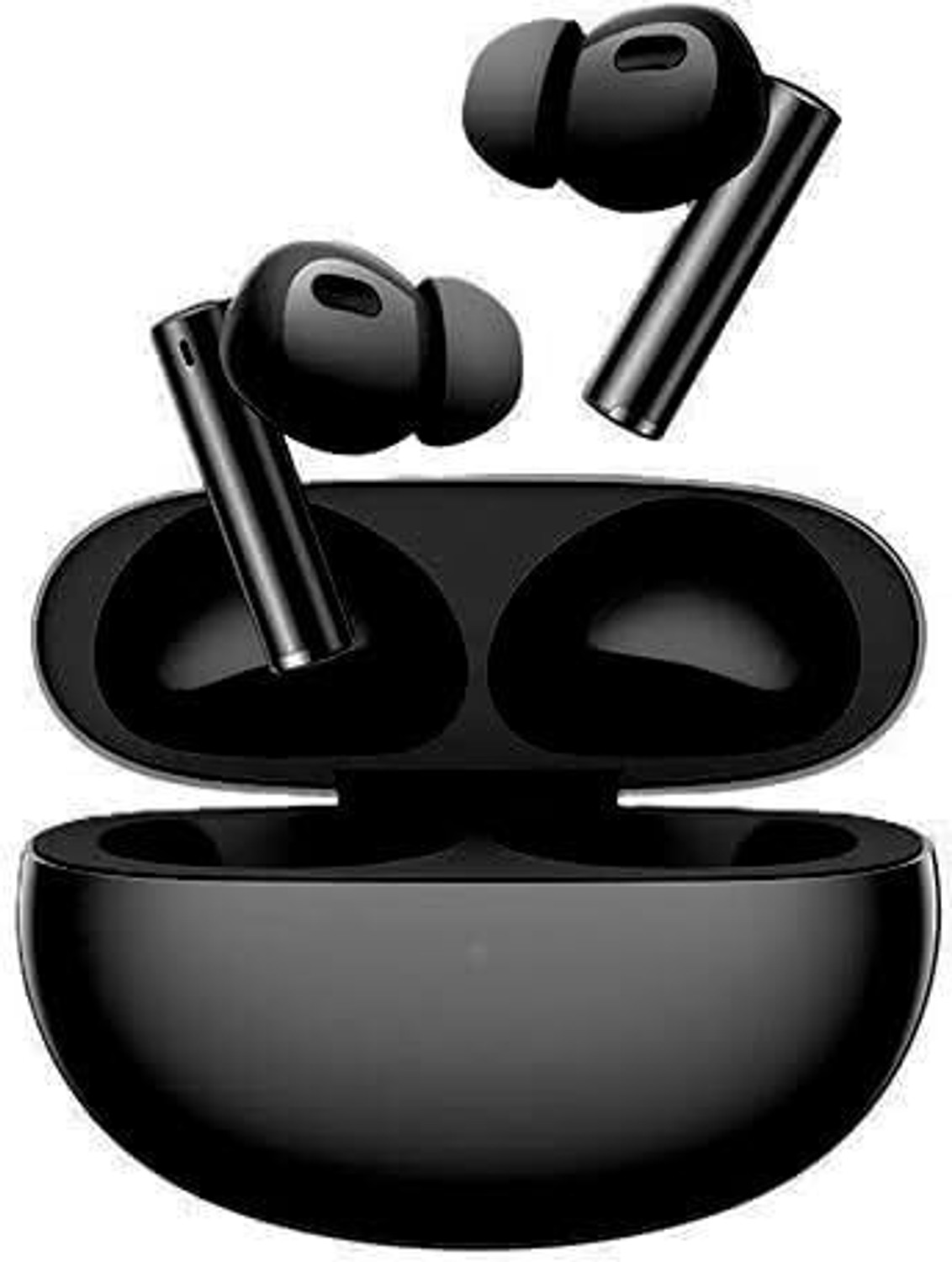 Image of GHEREL Original Deep Bass Comfort Wireless Earbuds, Compatible For Realme Buds air 6 Bluetooth Headset (Earphone Noise Cancellation Playback, (Black), True Wireless)