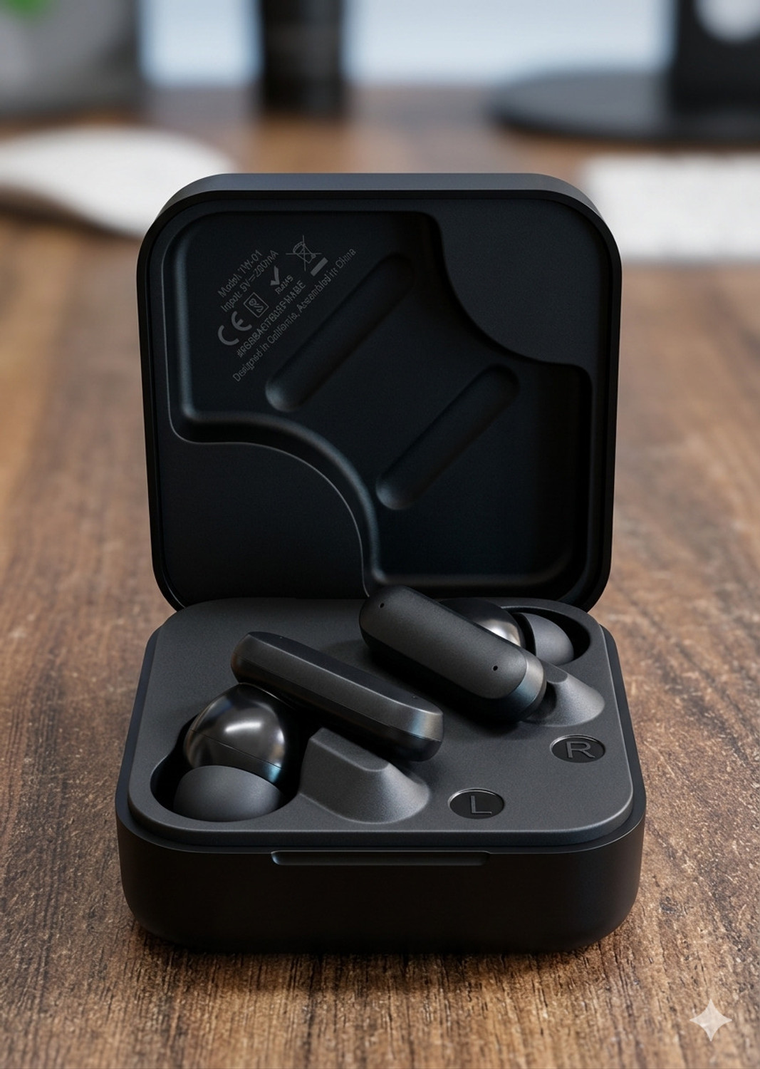 Image of GHEREL Original Deep Bass Comfort Wireless Earbuds, Compatible For Realme Buds air 6 Bluetooth Headset (Earphone Noise Cancellation Playback, (Black), True Wireless)