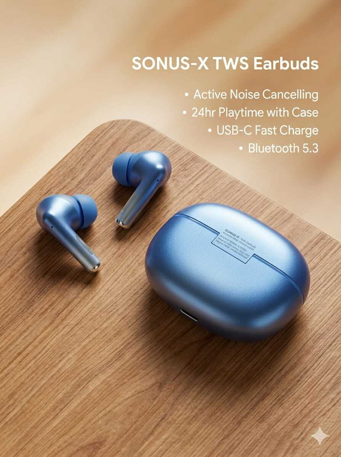 Image of Vaku Luxos BOOMX TWS Bluetooth V5.4 Earbuds 60H Playtime Deep Bass Touch Controls Bluetooth Headset (Purple, True Wireless)