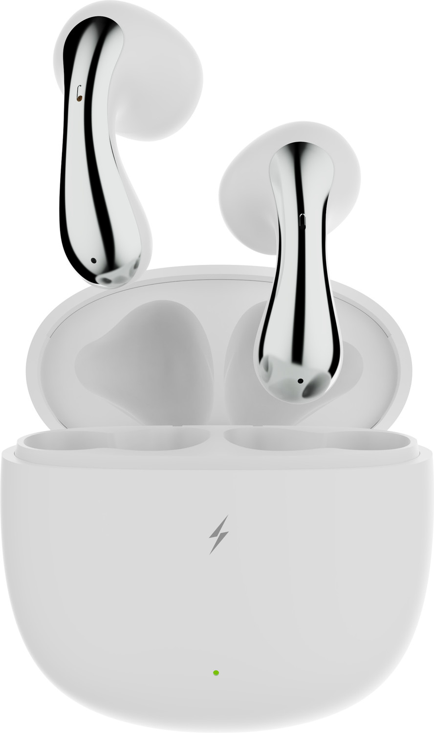 Image of Fire-Boltt Aero Lite TWS Earbuds, Custom EQ Profiles, 50H Battery, Quad Mic ENC, BT 5.4 Bluetooth Headset (Polar White, True Wireless)
