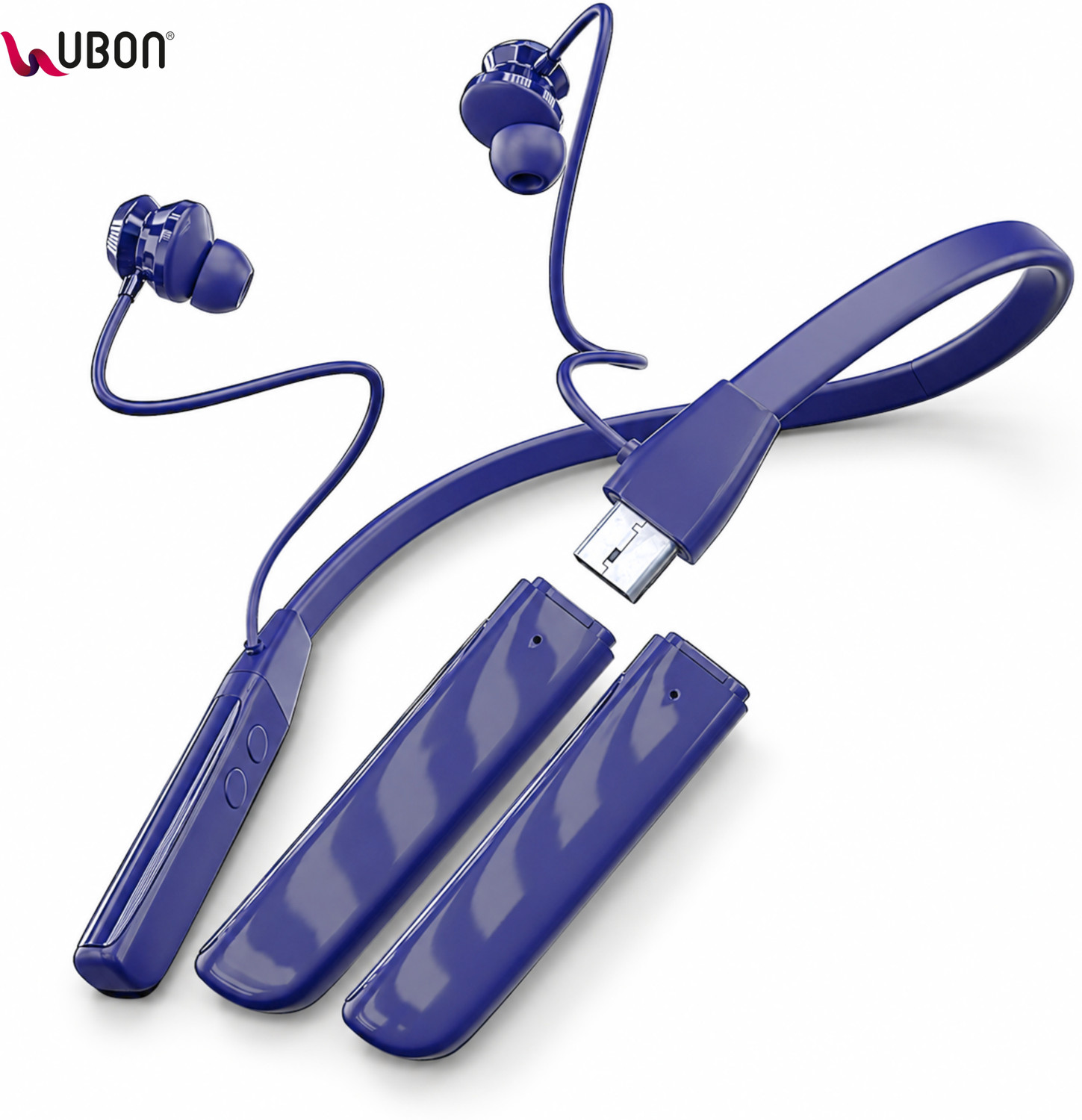 Image of Thirty First Original Buds 3r TWS Earbuds12.4mm Titanium-Coated Drivers, 54 Hours Playback Bluetooth Headset (Blue, In the Ear)