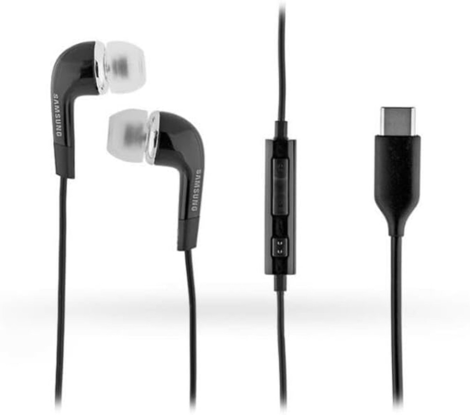 Image of THE BLACK TECH TYPE C WHITE BEST PERFORMANCE TYPE C EARPHONES Wired Headset (White, In the Ear)