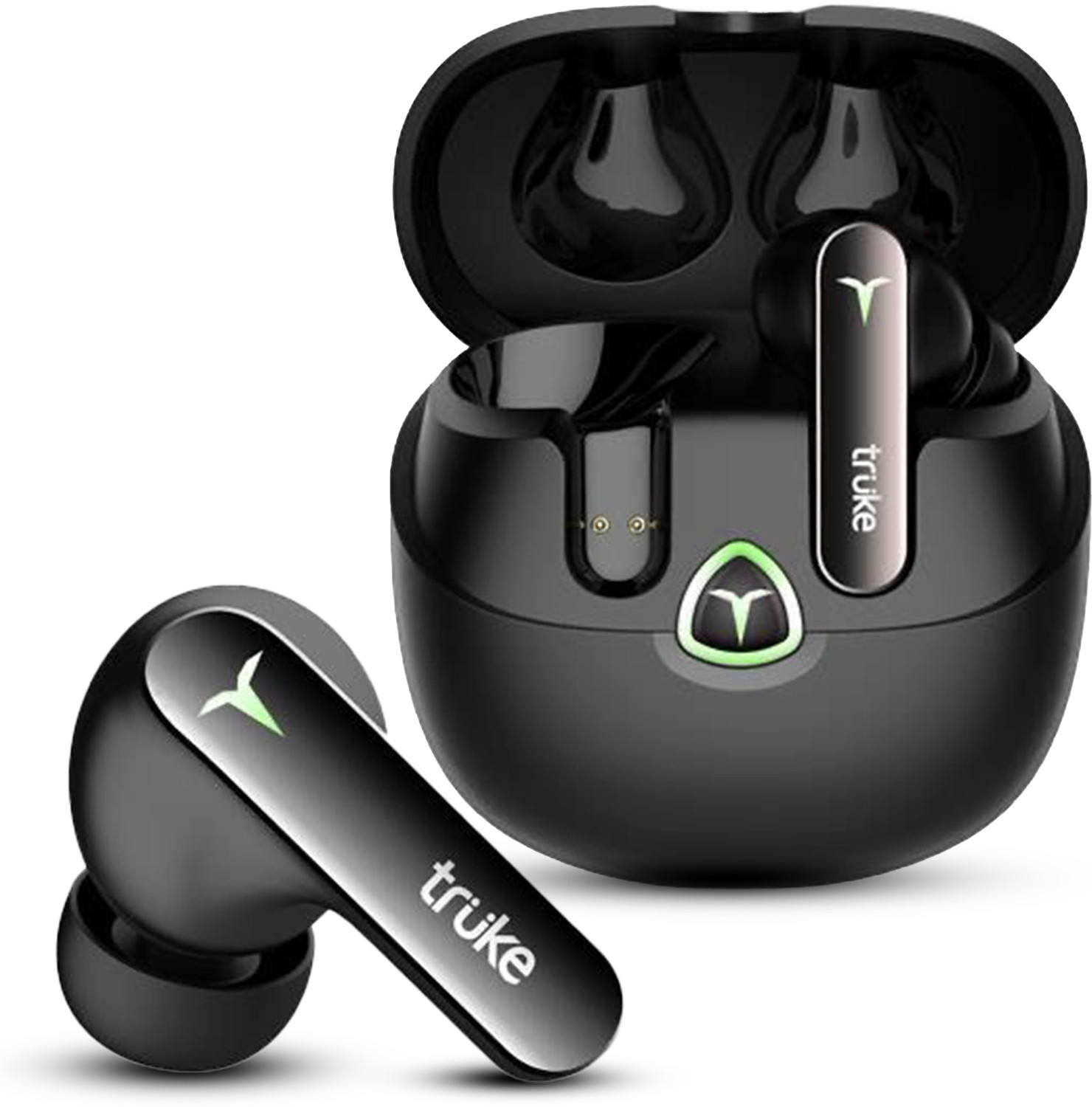 truke BTG Flex buds with Dual Pairing, 60Hrs Battery, HIFI DSP Audio,4Mic,ENC,5.4v Bluetooth Gaming Headset