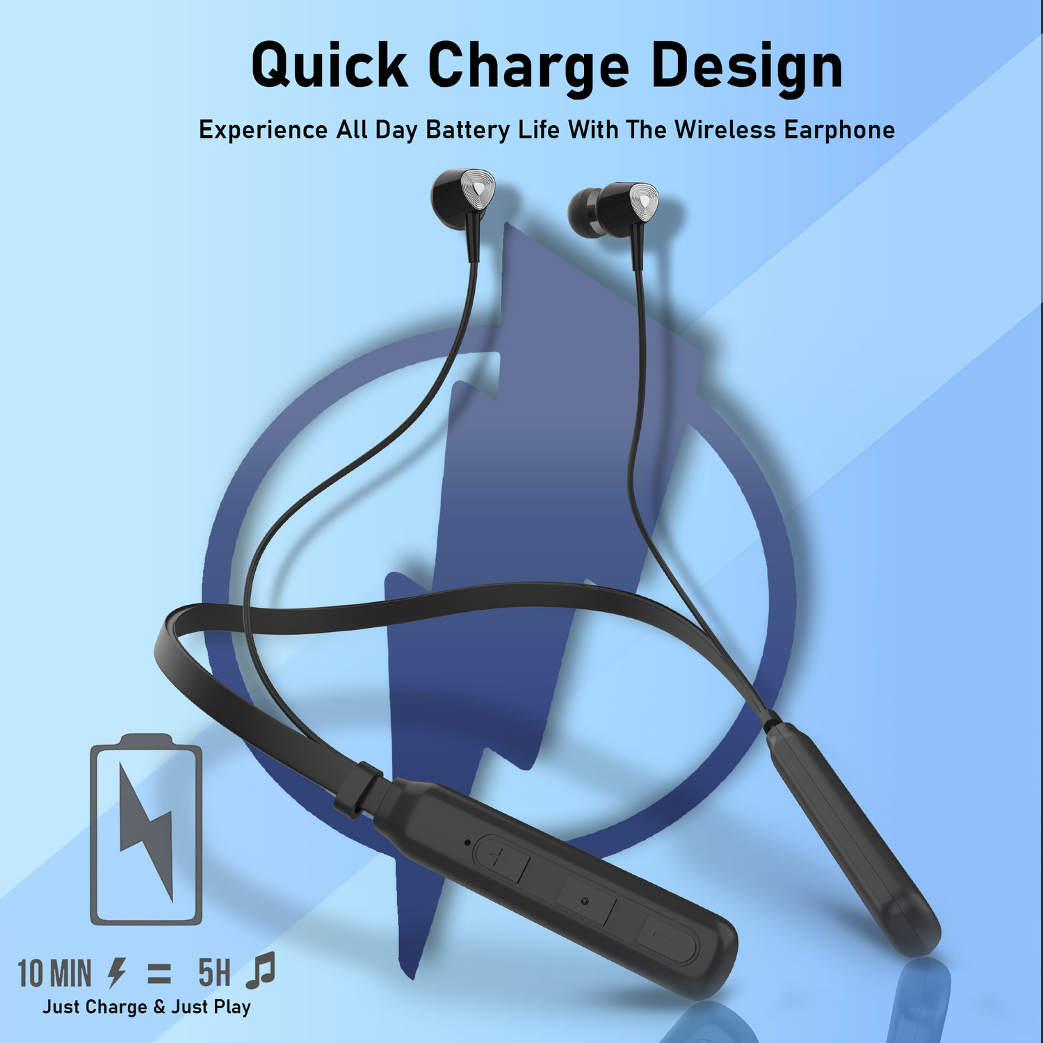 Image of Aroma NB119 Pro Belief- 30 Hours Playtime Bluetooth Neckband Bluetooth