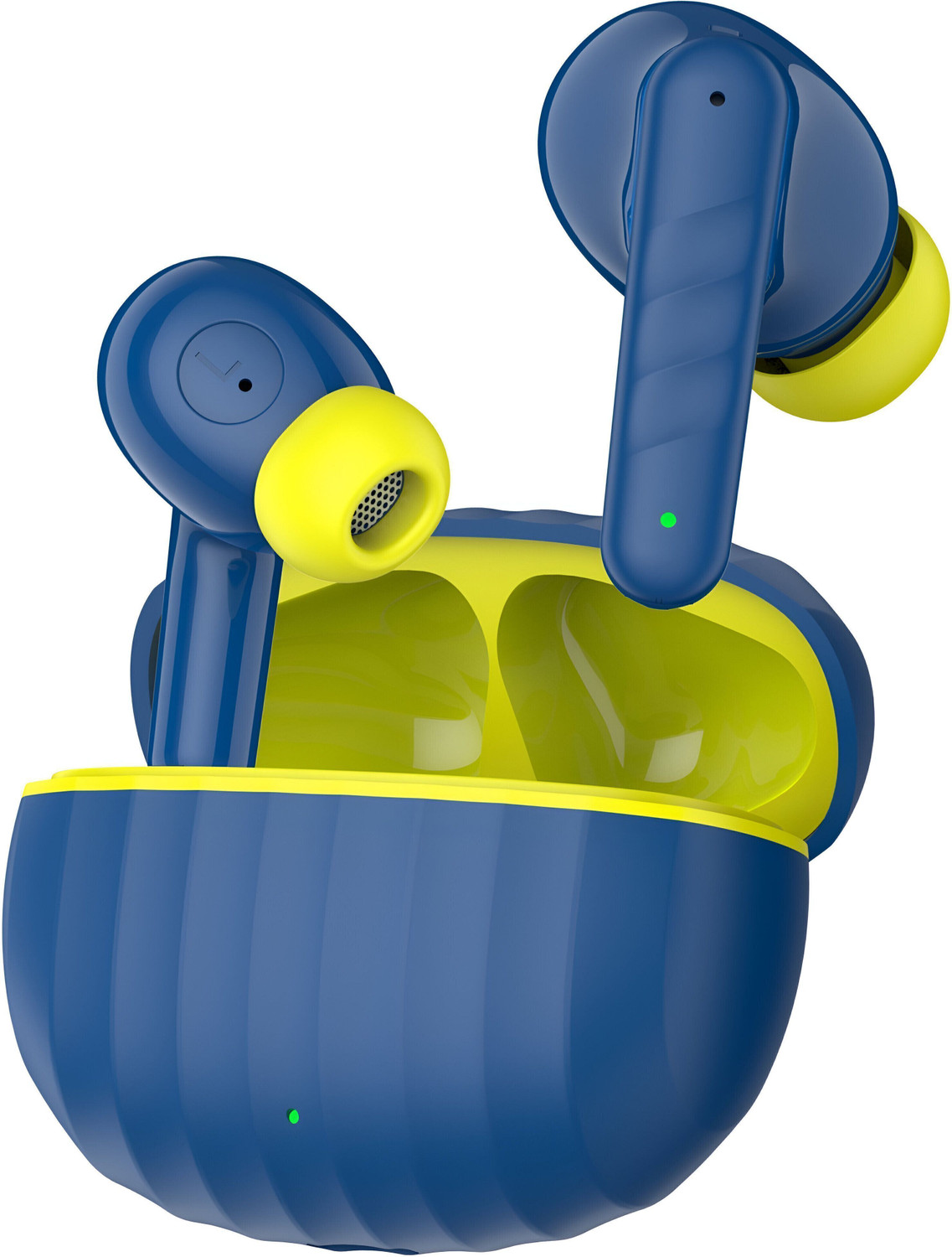 Image of Thirty First Original Buds 3r TWS Earbuds12.4mm Titanium-Coated Drivers, 54 Hours Playback Bluetooth Headset (Blue, In the Ear)