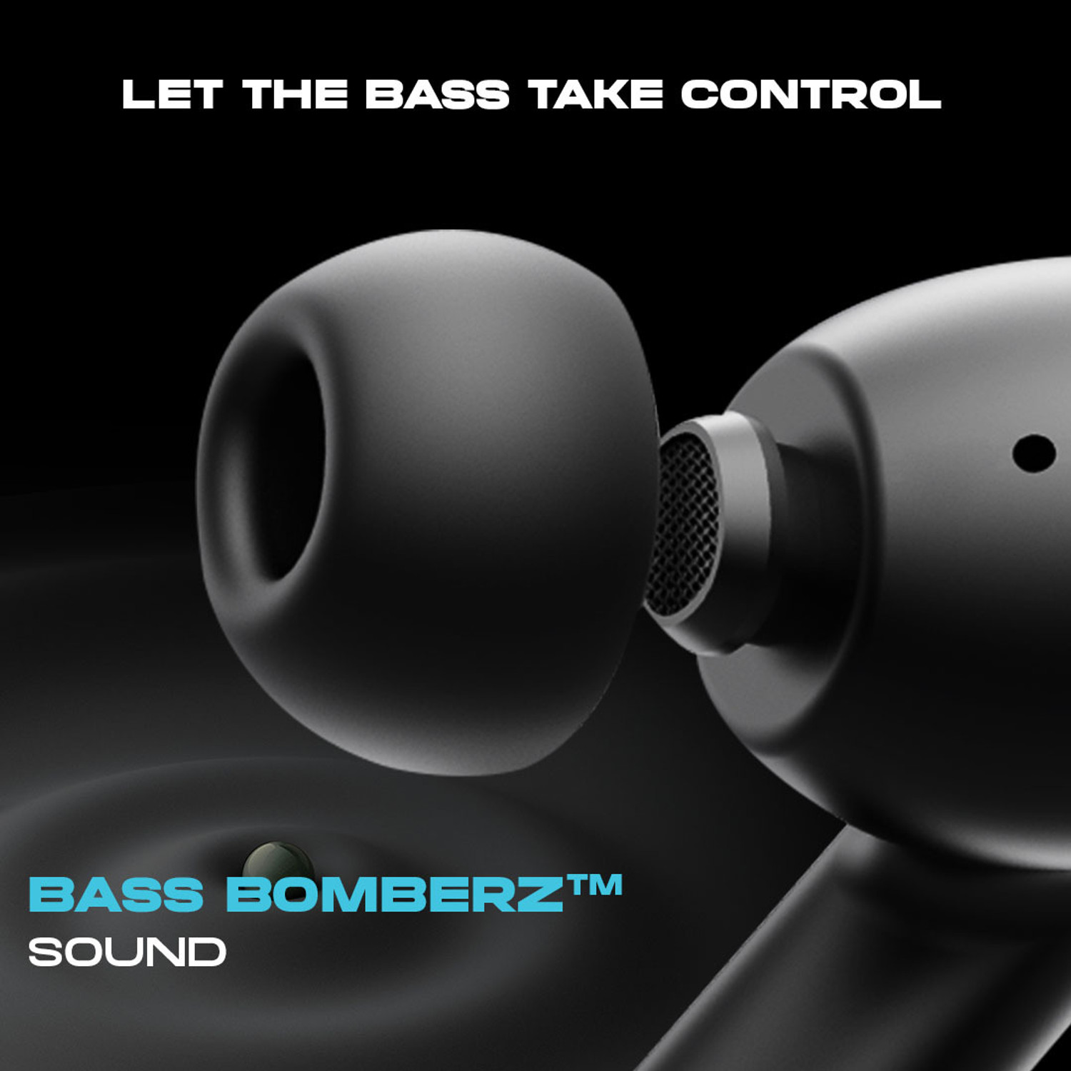 Image of HOPPUP AirDoze Q50 Earbuds with Quad Mic ENC, 50H Playtime, v5.3 & Rage Mode Bluetooth