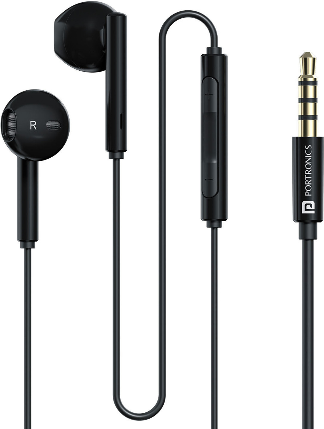 Portronics Conch Theta A 3.5mm Wired Earphone With HD Quality In-Line 