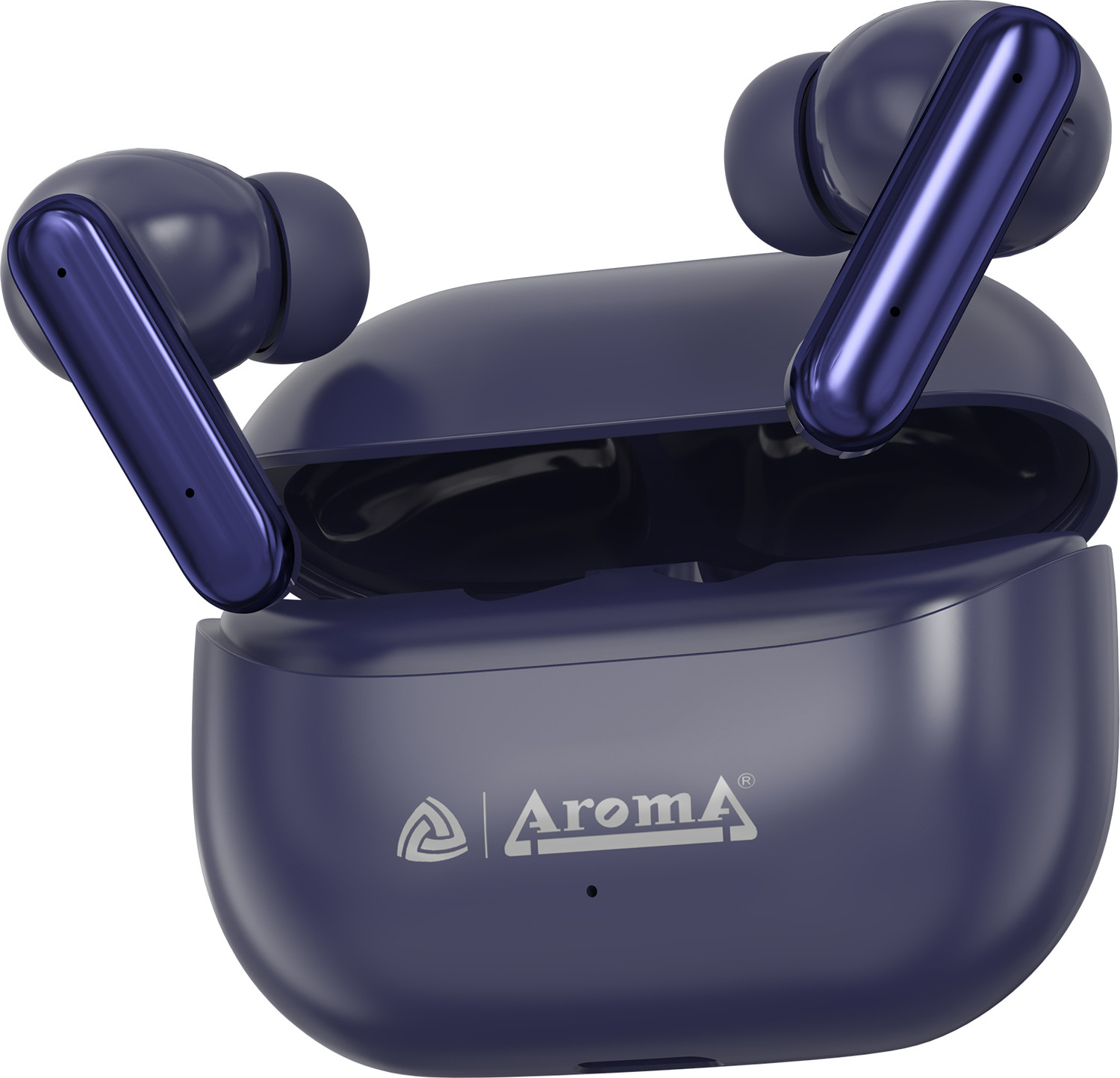 Image of Aroma NB121 Pro Pods Upto 40 Hours Playtime* Type C Fast Charging Dual Pairing Earbuds Bluetooth Headset (Crystal Black, True Wireless)