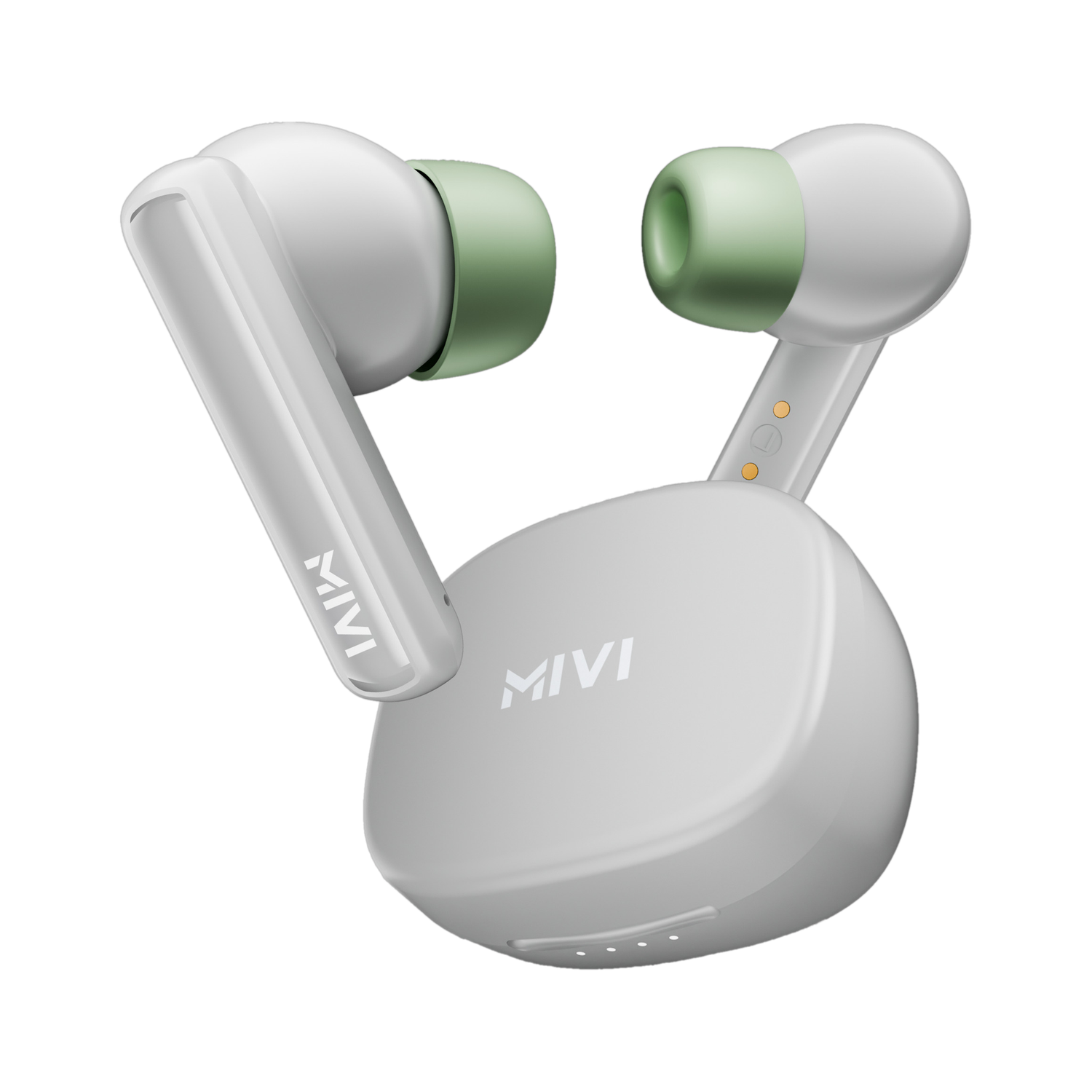 Mivi DuoPods B1 TWS[Just Launched]Rich Bass,45H Playtime,AI ENC,Type C,5.3 BT Earbuds Bluetooth