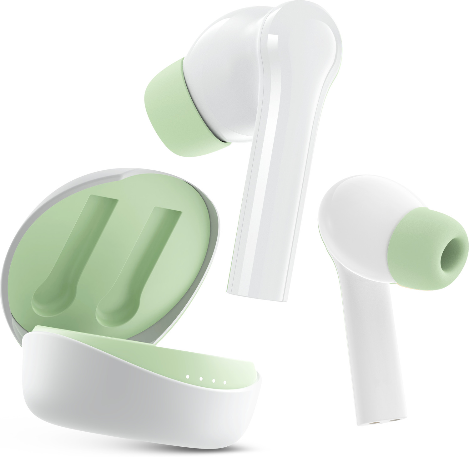 Mivi DuoPods D4 TWS,Rich Bass,50H Playtime,AI ENC,Low Latency,13mm,5.3 BT Bluetooth Headset
