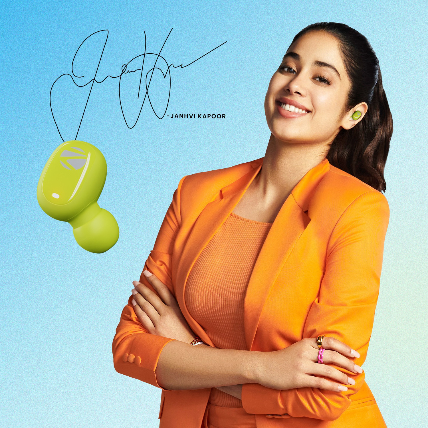 Image of ZEBRONICS ZEB-SOUND BOMB N1 TWS earbuds, ENC, Voice assistant, Splash Proof Bluetooth