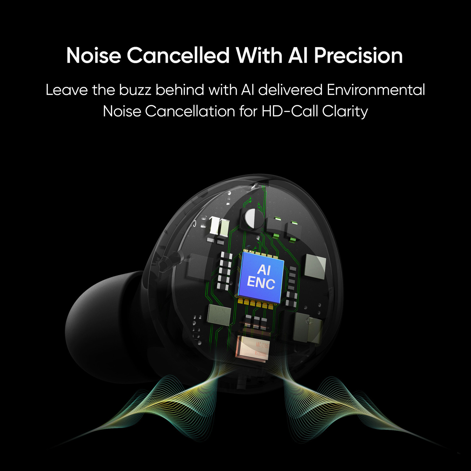 Image of Mivi DuoPods K1 compact earbuds,AI-ENC,TWS with 42H Playtime,Deep Bass,Made in India Bluetooth