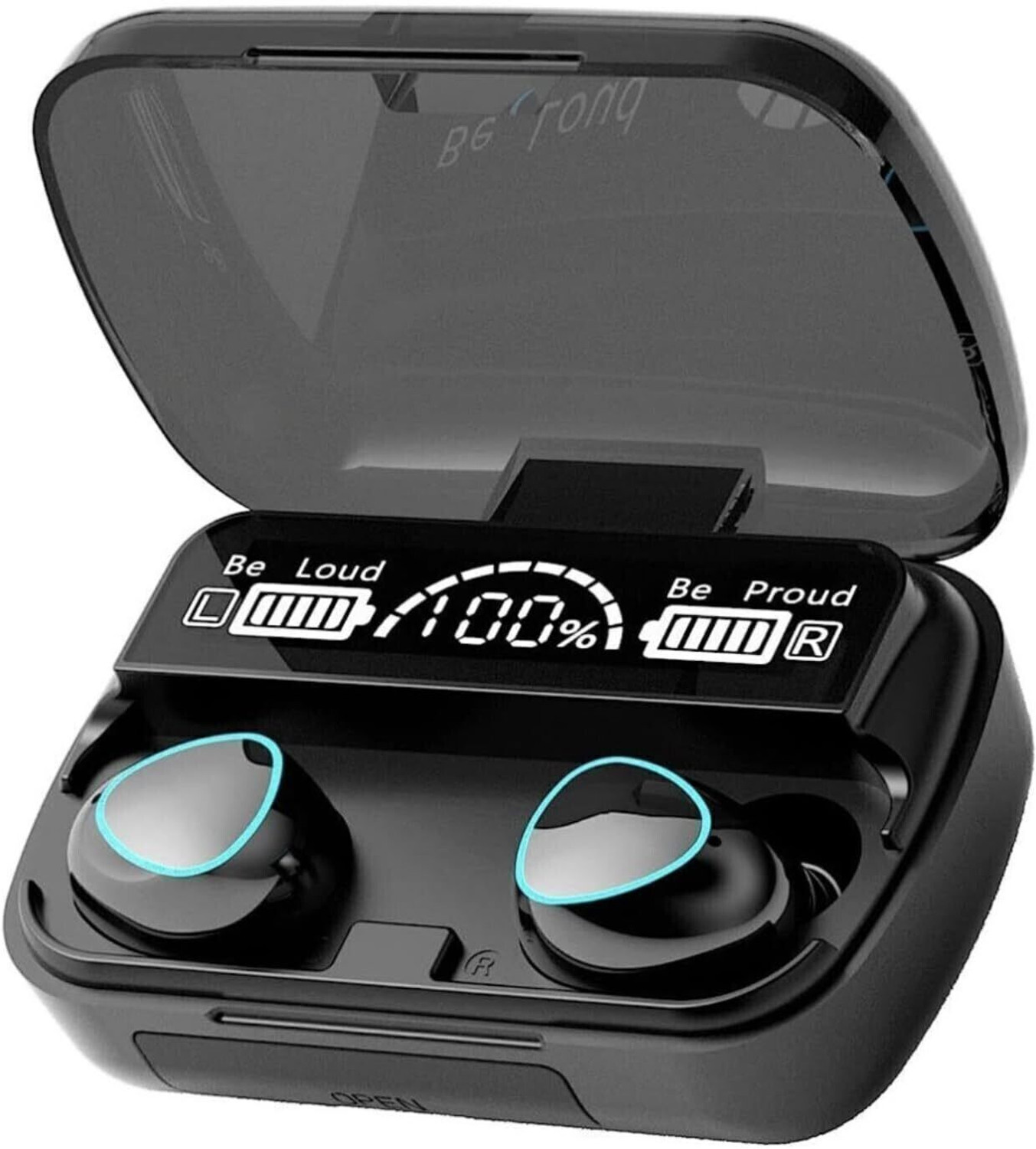 Image of Vaku Luxos BOOMX TWS Bluetooth V5.4 Earbuds 60H Playtime Deep Bass Touch Controls Bluetooth Headset (Black, True Wireless)