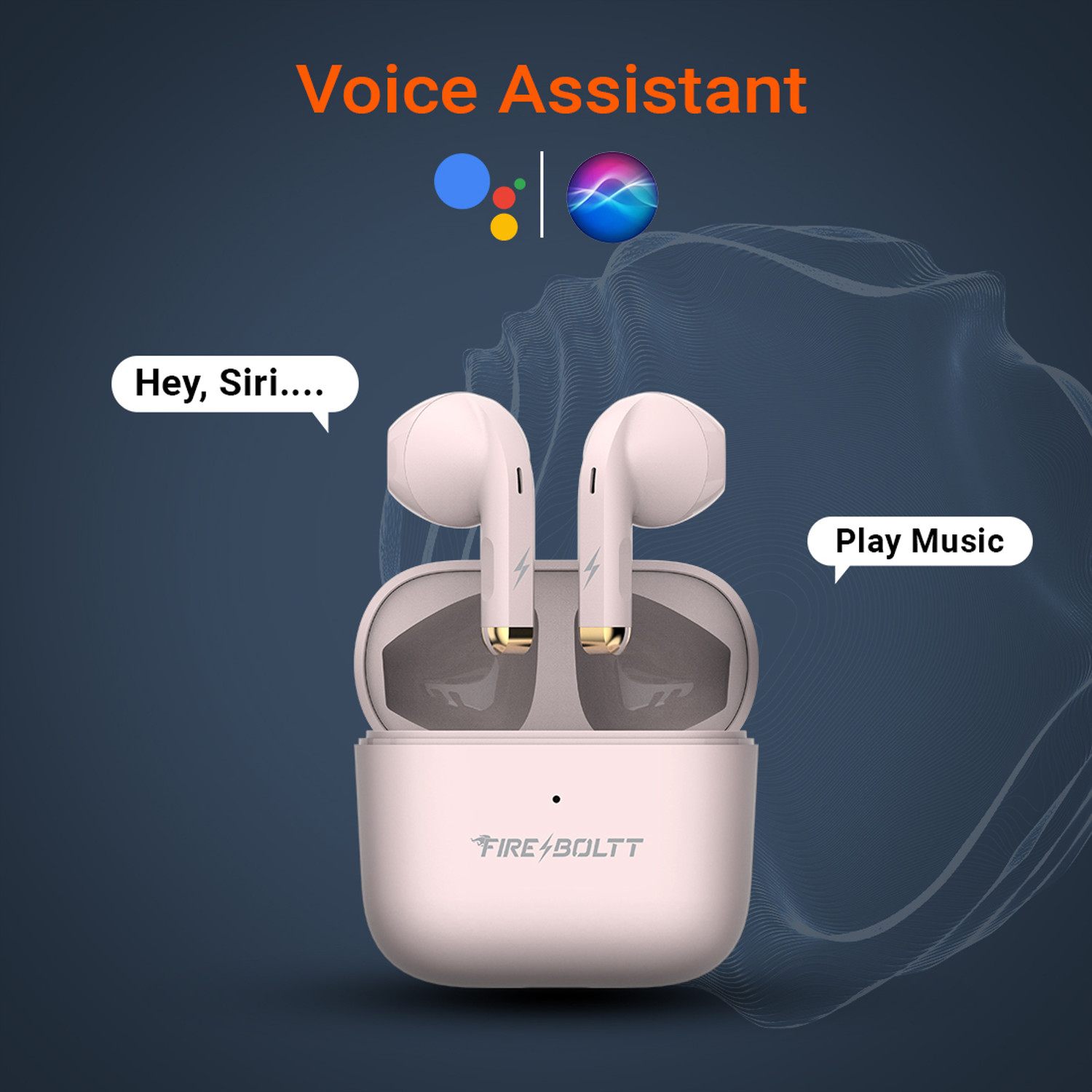 Image of Fire-Boltt Fire Pods Ninja G201 Earbuds TWS IWP HD Calls, Quick Charge 24hrs playback Bluetooth