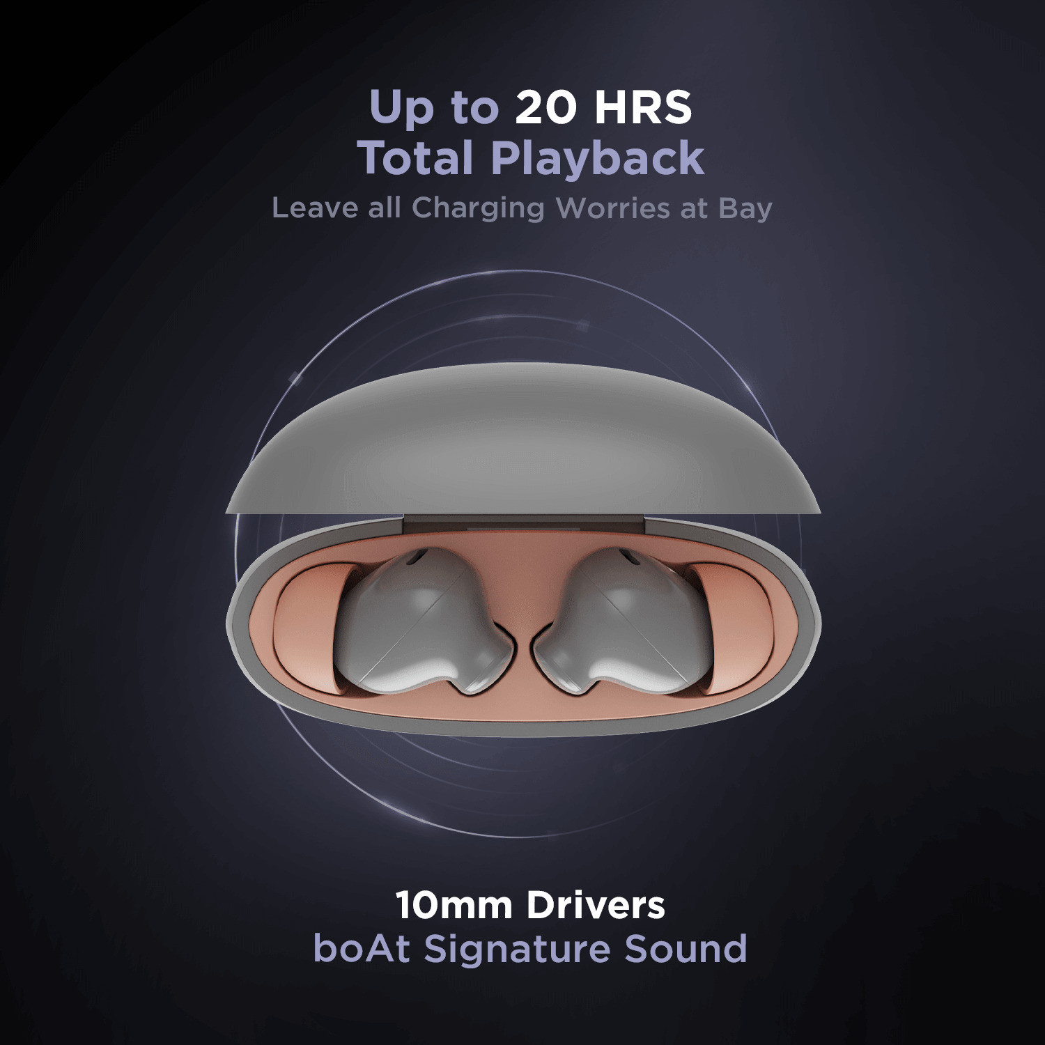 Image of boAt Airdopes 141 Elite ANC Bluetooth Headset (Grey, True Wireless)