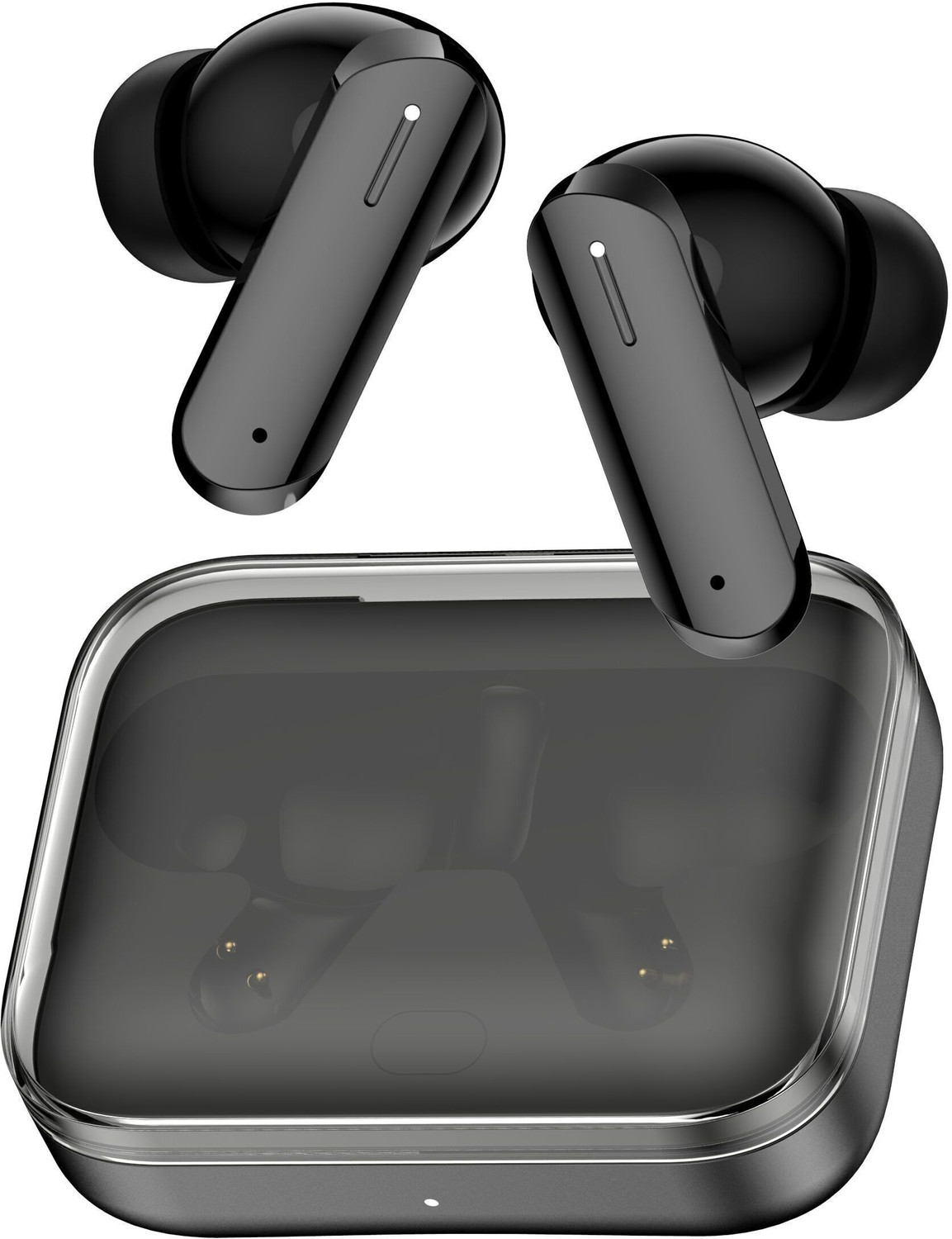 Image of GHEREL Original Deep Bass Comfort Wireless Earbuds, Compatible For Realme Buds air 6 Bluetooth Headset (Earphone Noise Cancellation Playback, (Black), True Wireless)