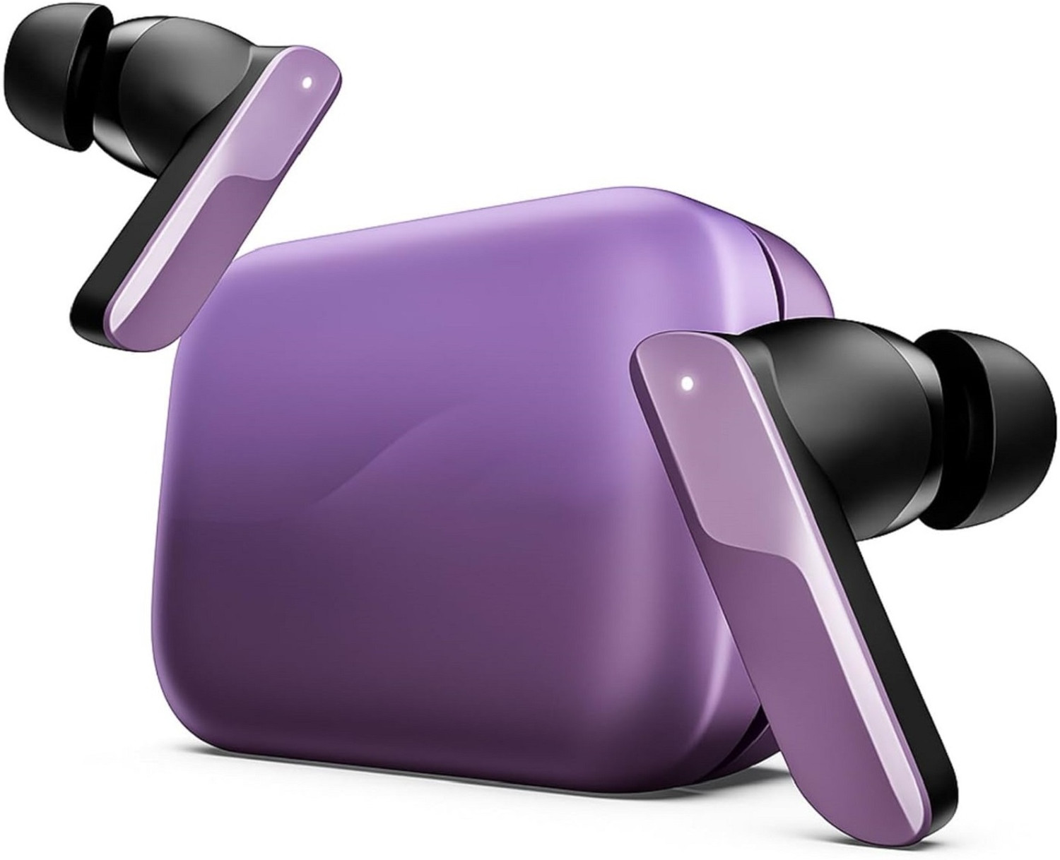 Image of Lynacz Original For R-ealme Buds Air 8 (Parple) Earbuds Bluetooth Headset (Dual Drivers Audio 6 Mic ENC Low Latency Gaming Bluetooth 5.4, In the Ear)