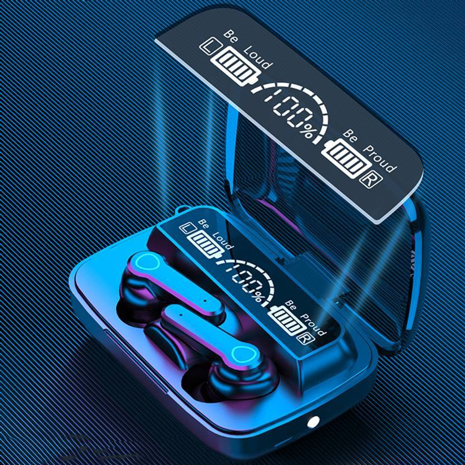 Image of Hoodie4u earbuds pods 100% Anc wrkng spatial audio popup fr ios Bluetooth Headset (White, True Wireless)