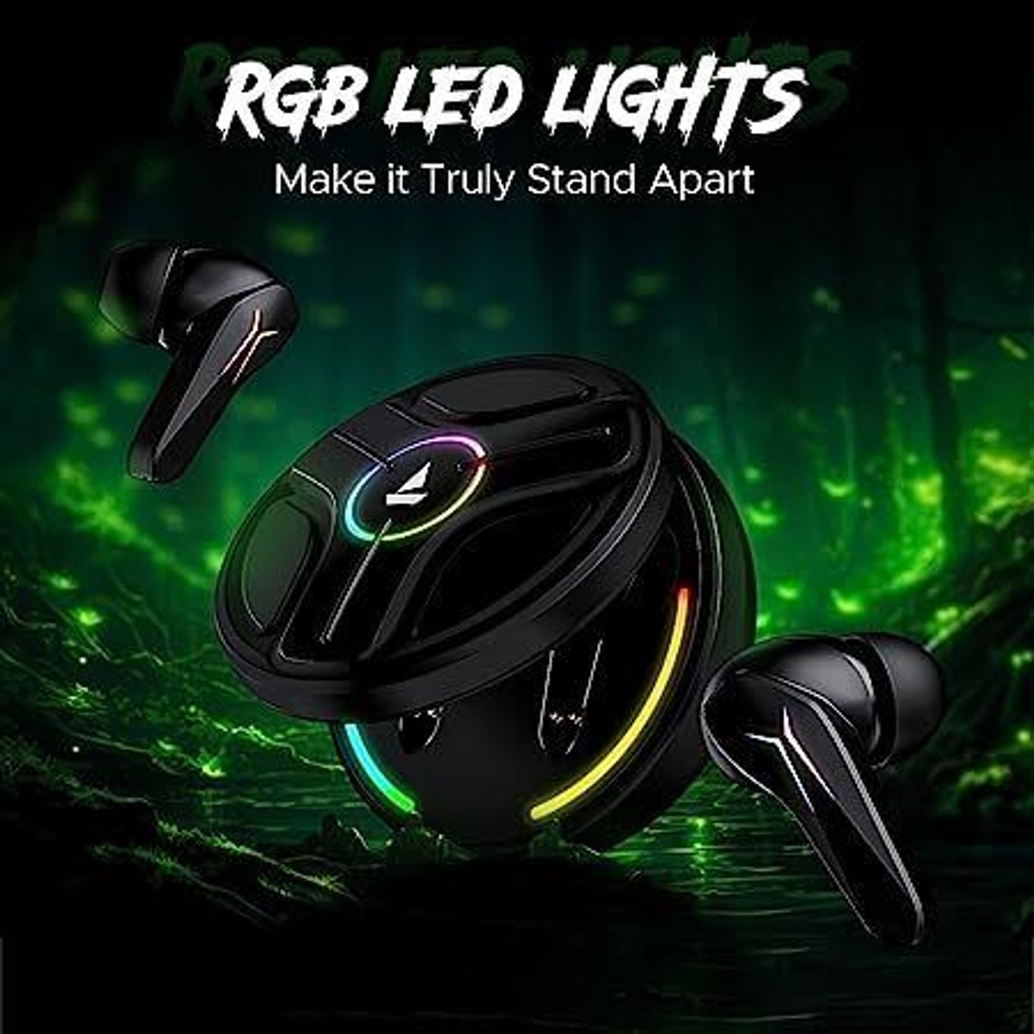 Image of boAt IMMORTAL 141 Bluetooth Gaming Headset (Black, True Wireless)