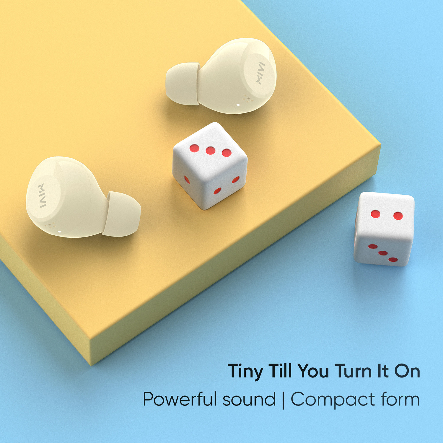 Image of Mivi DuoPods K1 compact earbuds,AI-ENC,TWS with 42H Playtime,Deep Bass,Made in India Bluetooth