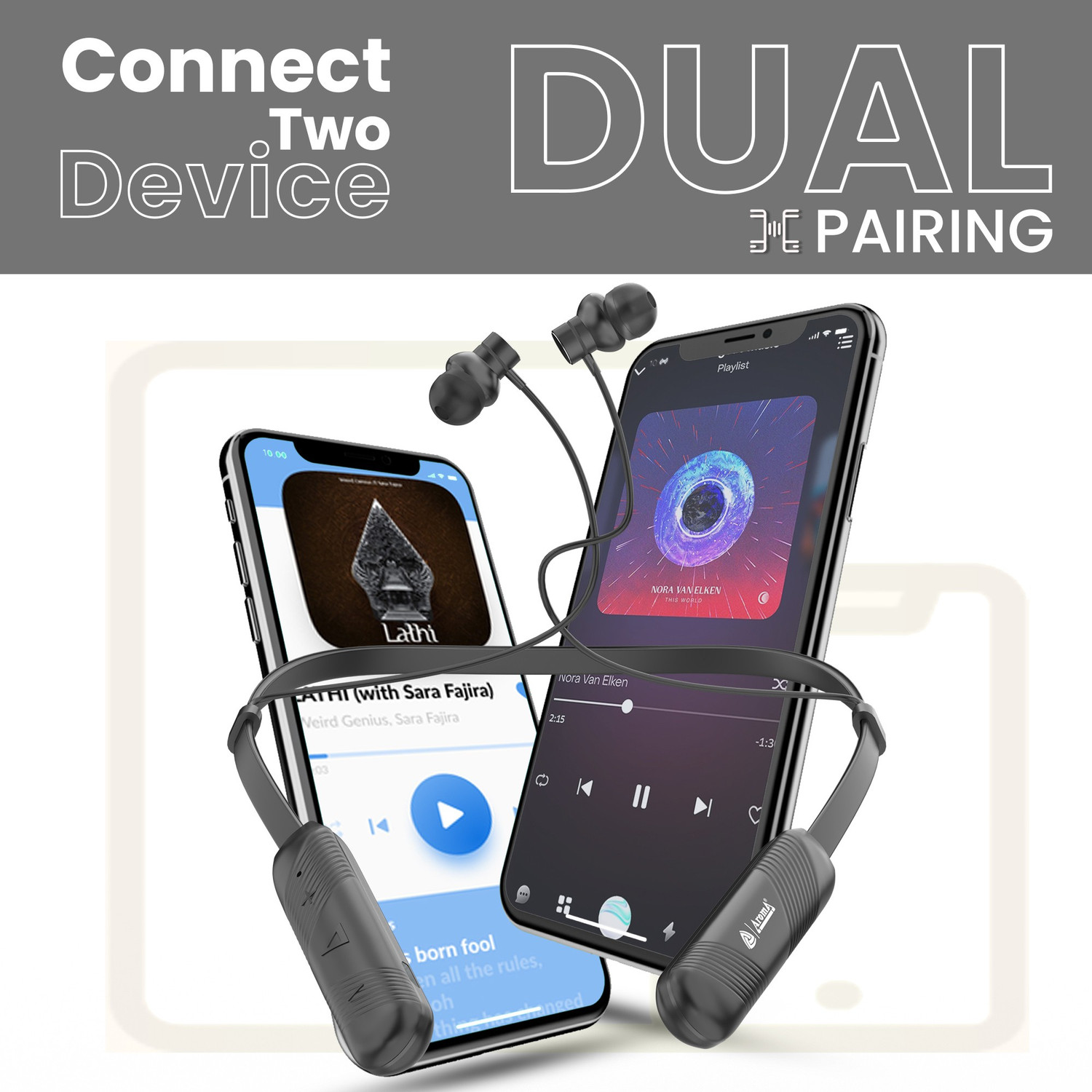 Image of Aroma NB119 Freedom - 72 Hours Playtime Bluetooth Neckband Bluetooth