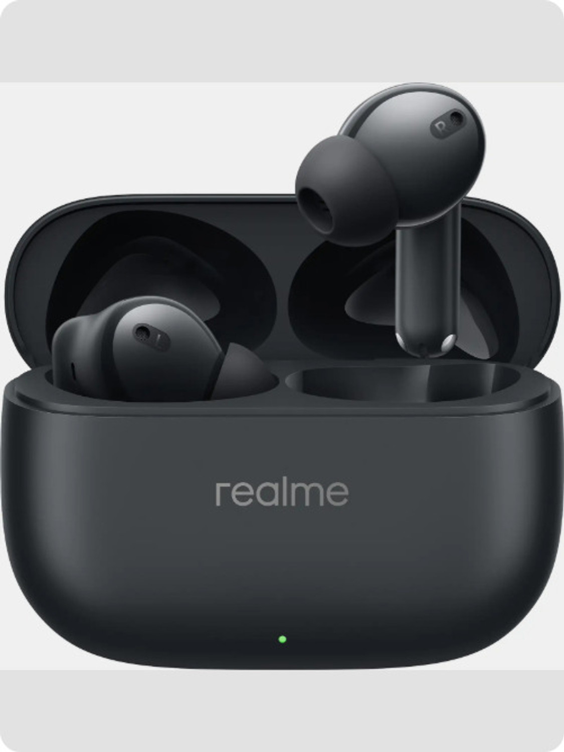 Image of RM INDIA REALME BUDS T310 LITE BLACK COLOUR 40HR PLAYTIME Bluetooth Headset (Black, True Wireless)