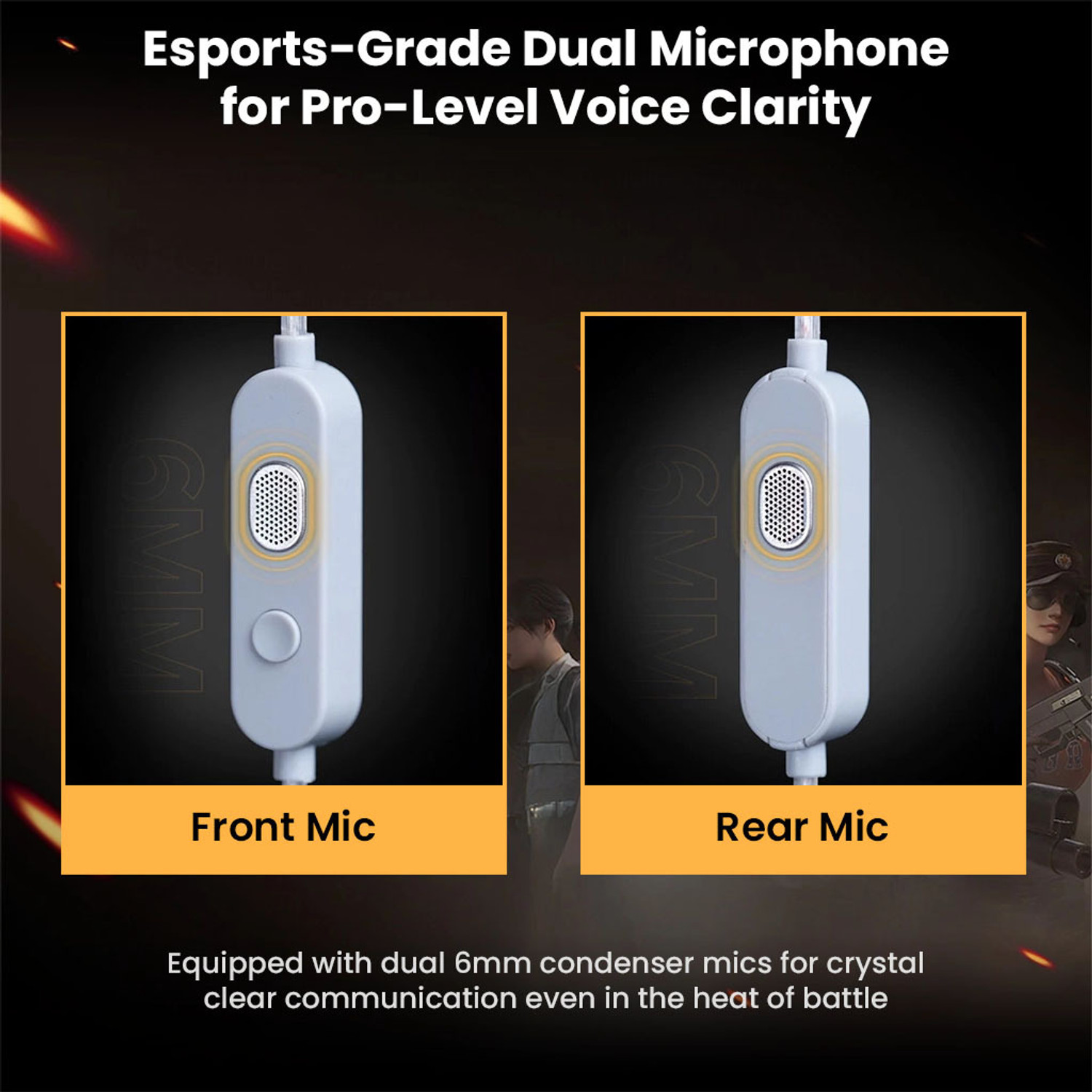 Image of KZ Gale Gaming IEM Earphones Wired, Super Linear Dynamic Driver, Noise Isolation Wired Gaming Headset (Black, In the Ear)